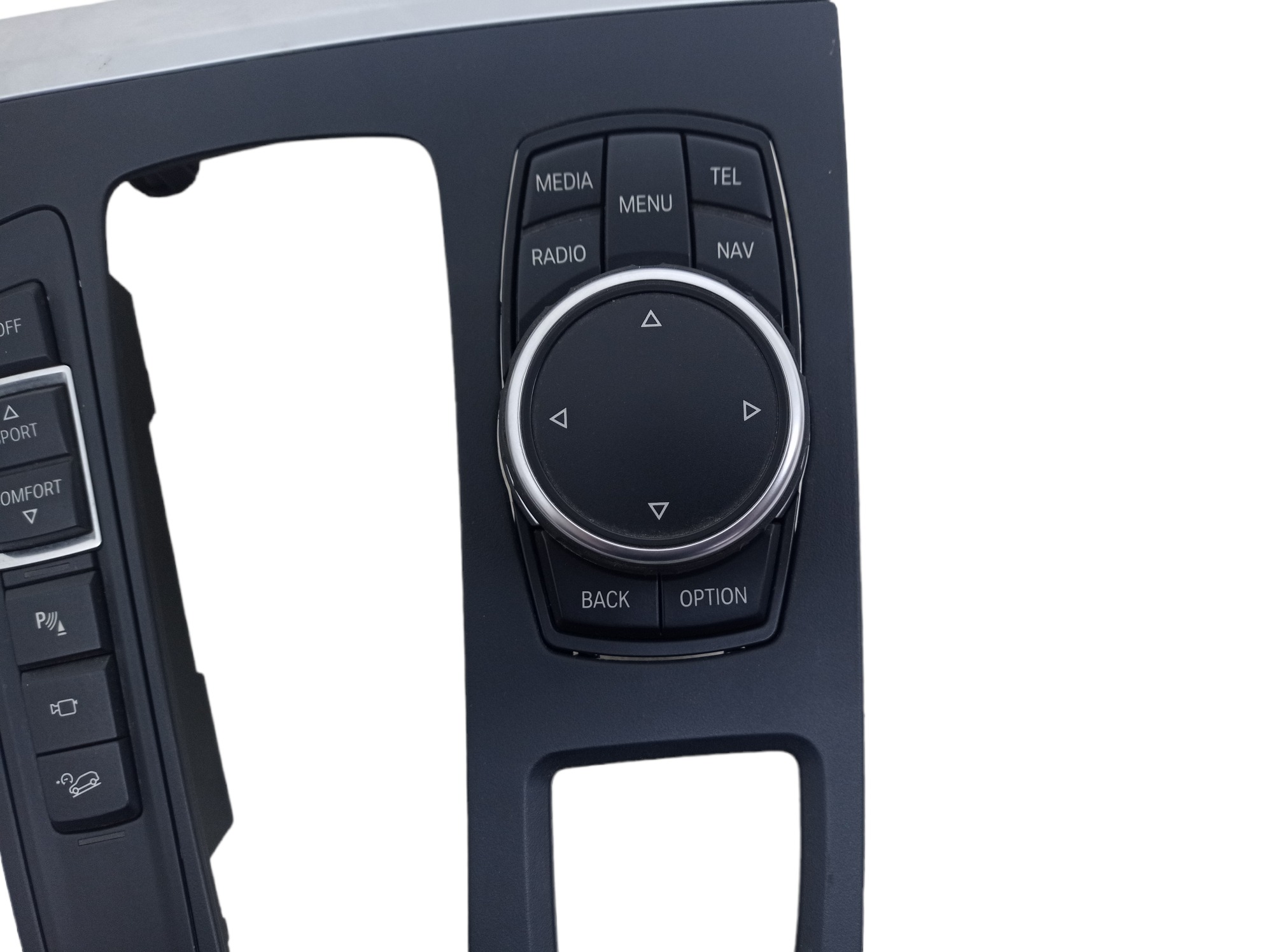 Moldura Console Com Botao Idrive Multimidia Bmw X5 2016 3