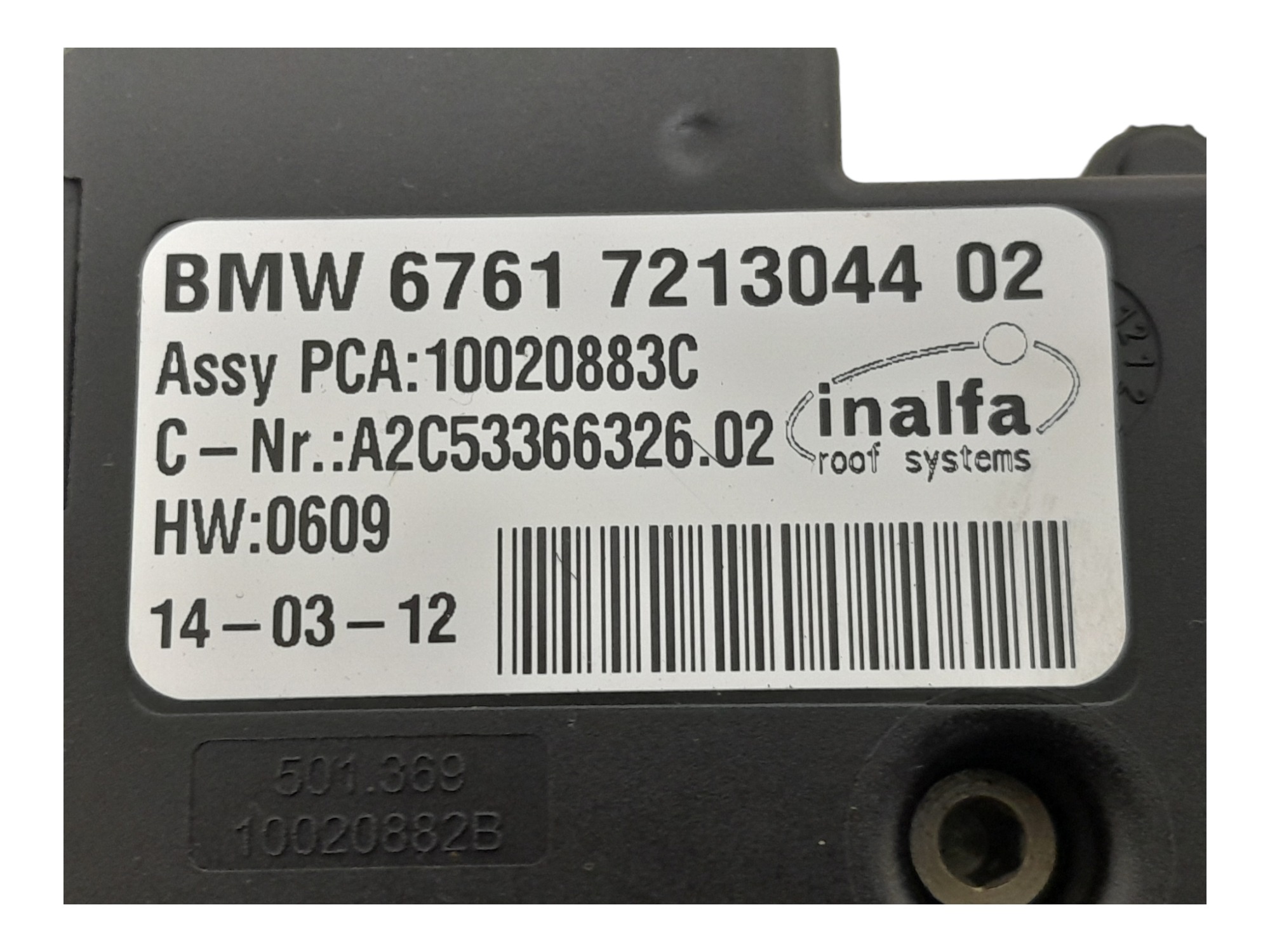 Motor Maquina Cortina Teto Solar Bmw X1 Sdrive18i 2013 5