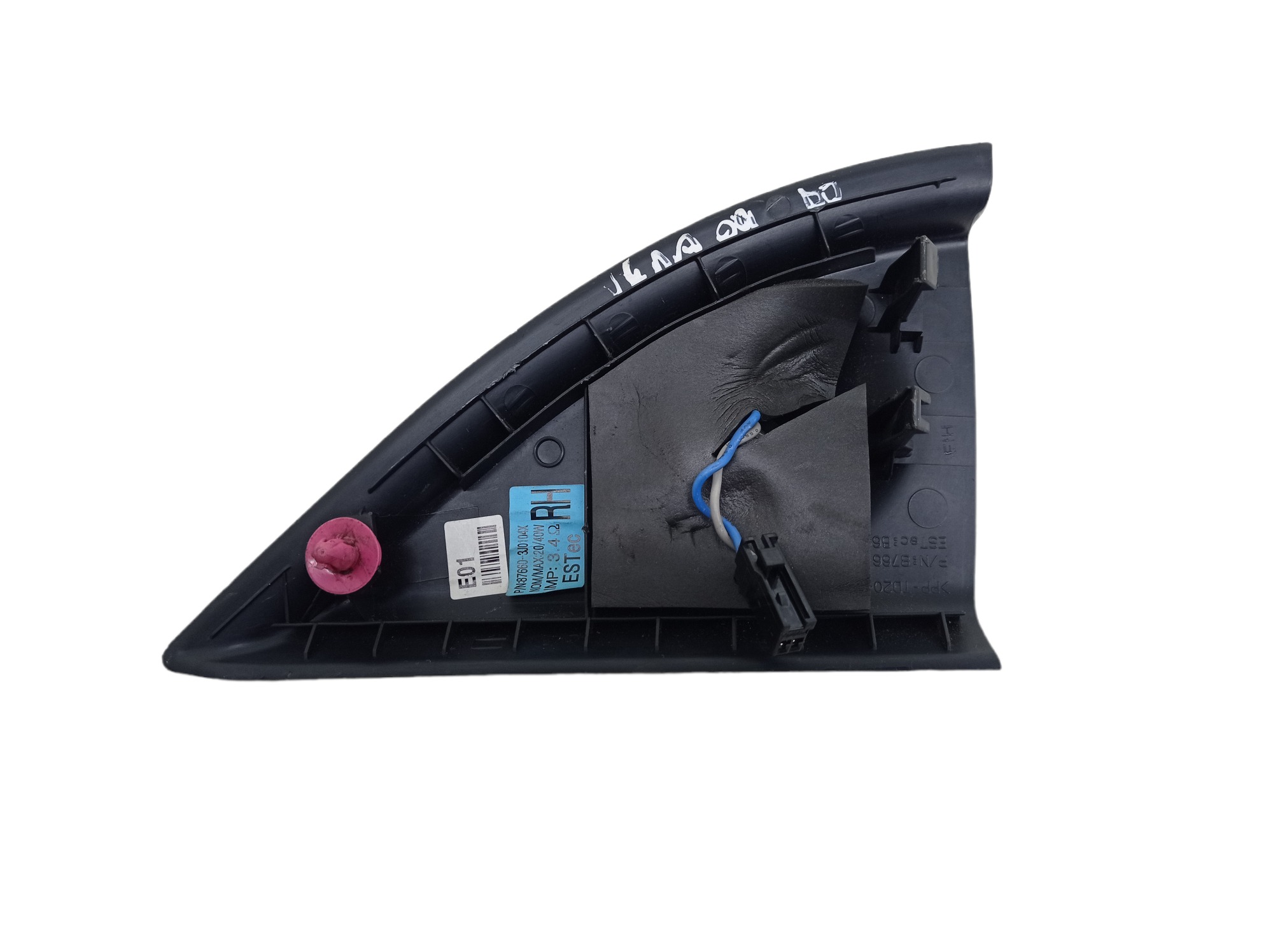 Acabamento Interno Retrovisor Direito Hyundai Vera Cruz 2010 – Preto 4