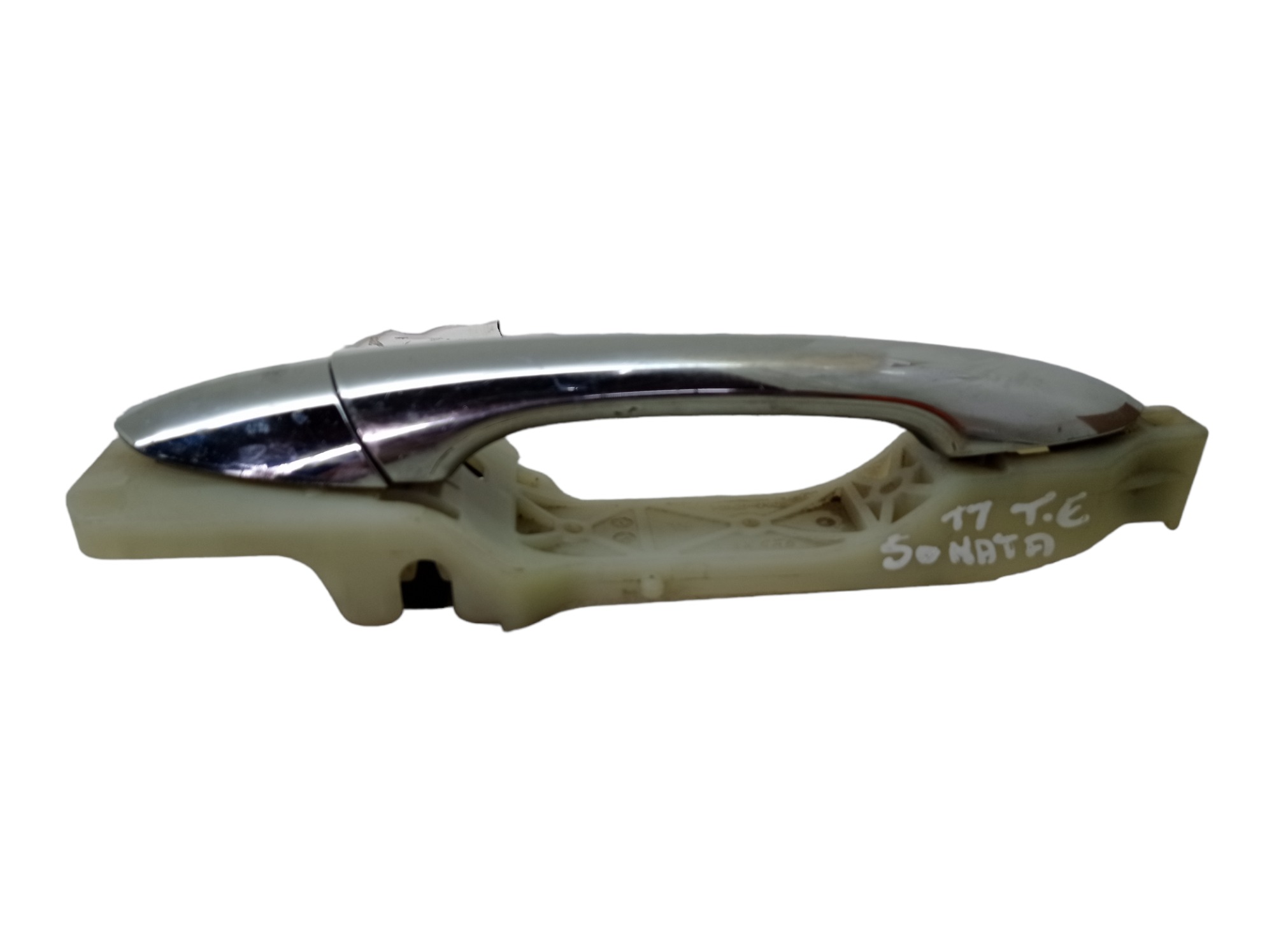 Macaneta Externa Porta Traseira Esquerda Hyundai Sonata 2011 Cromada 2