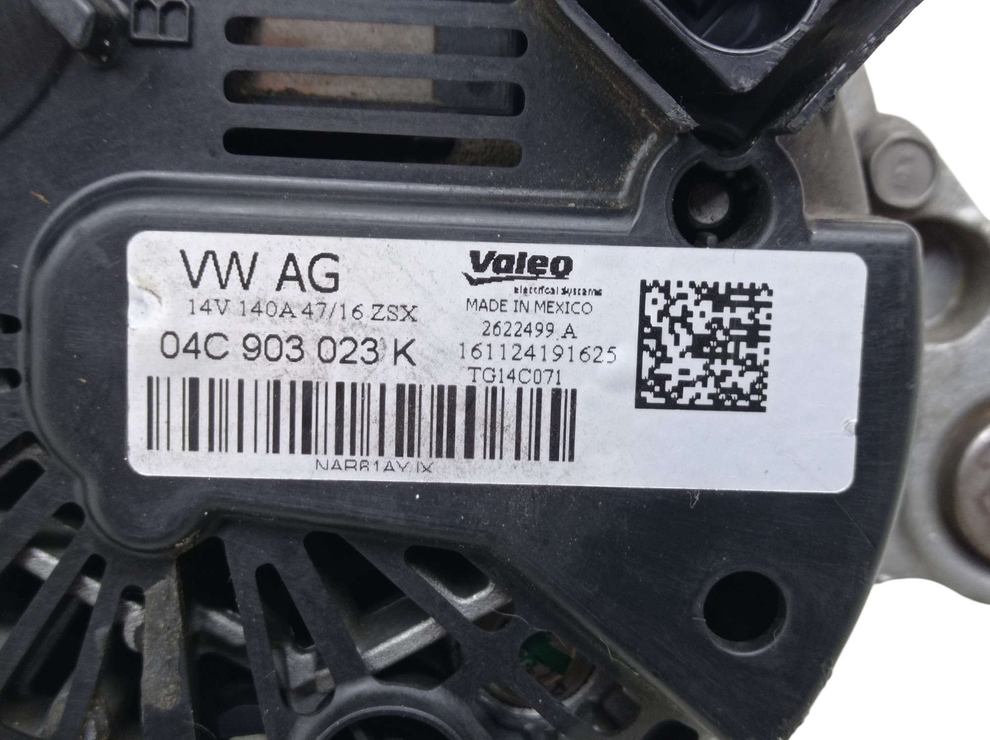 Alternador Volkswagen Golf Highline 1.4 16v Tsi Flex 2017 8