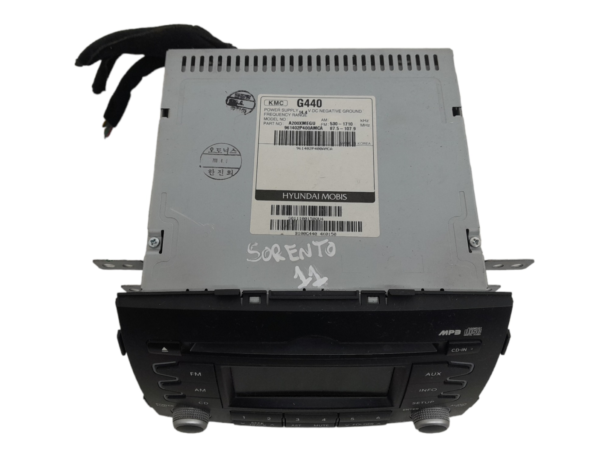 Radio Som Original Kia Sorento 2011 4