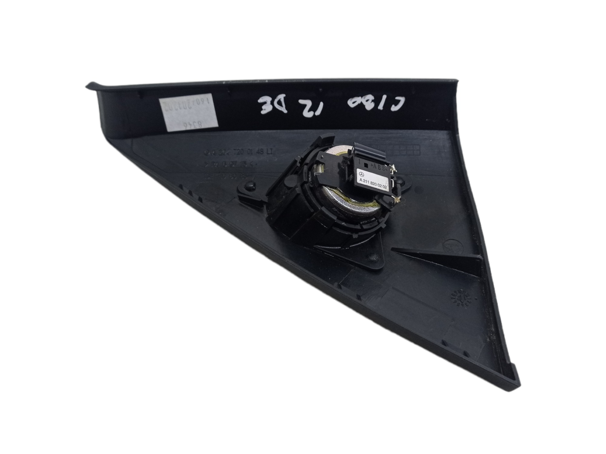 Acabamento Interno Retrovisor Esquerdo Mercedes C180 2012  Preto 4