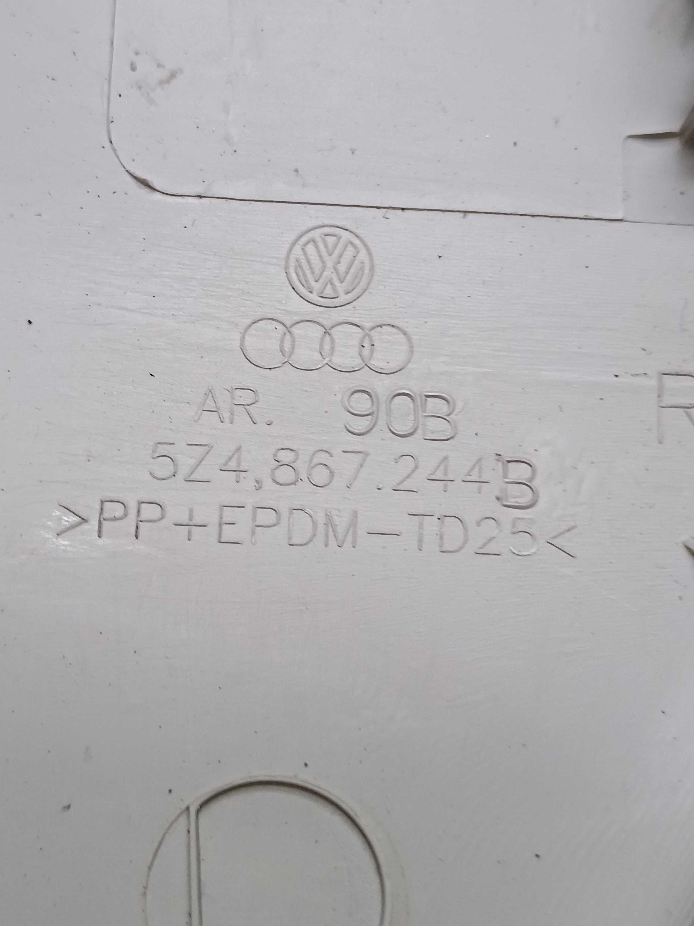 Moldura Coluna Lateral Direita Vw Spacefox 2018 5z4867244b 3