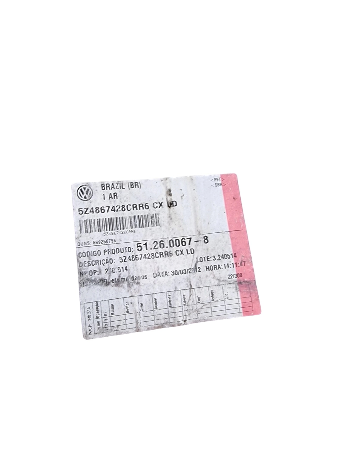 Forro Porta-malas Direito Volkswagen Fox 2013 5z4867428 3