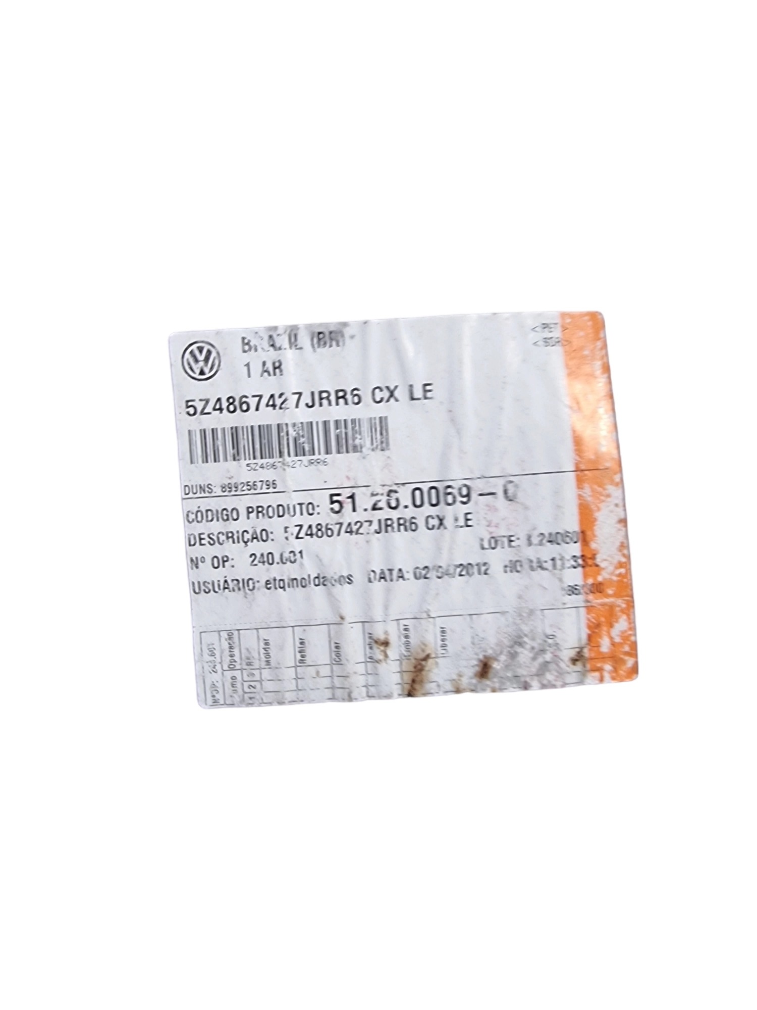 Forro Porta-malas Esq C/ Conector Fox Trend 2013 5z4867427 3
