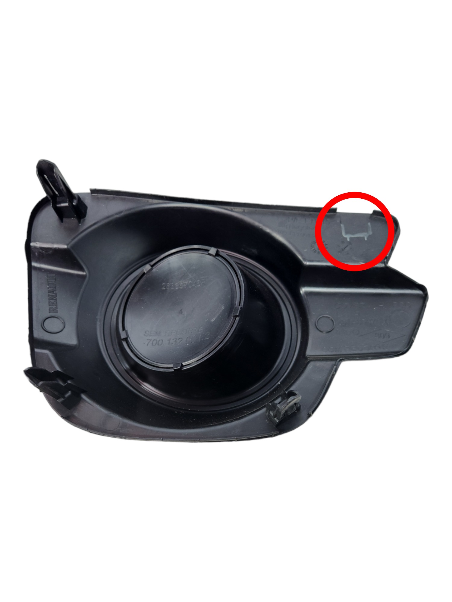 Moldura Farol Milha Dir Renault Kwid Zen 2018 Com Detalhe 2
