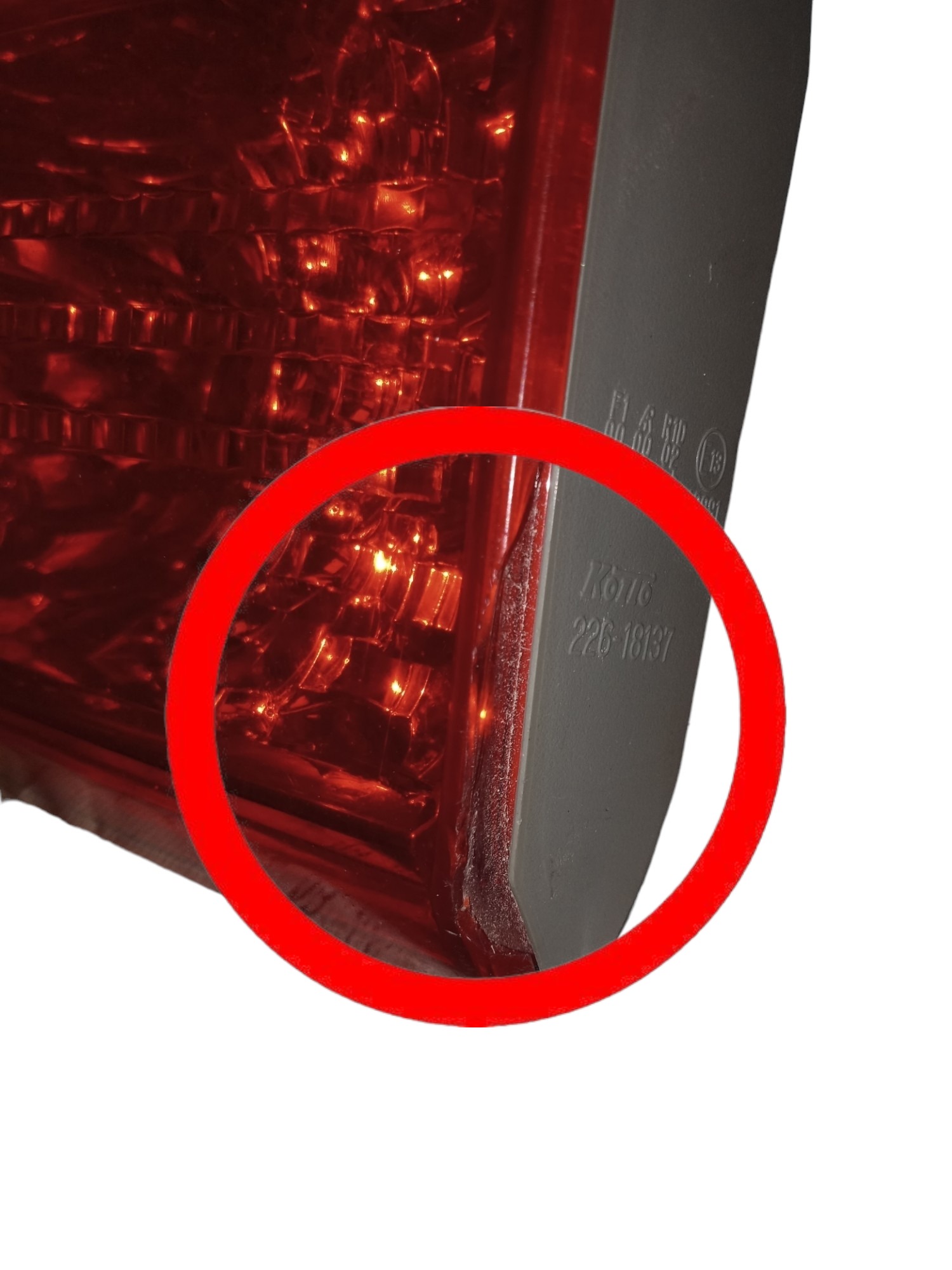 Lanterna Tampa Tras Dir Honda City 1.5 16v 2015 Com Detalhe 5
