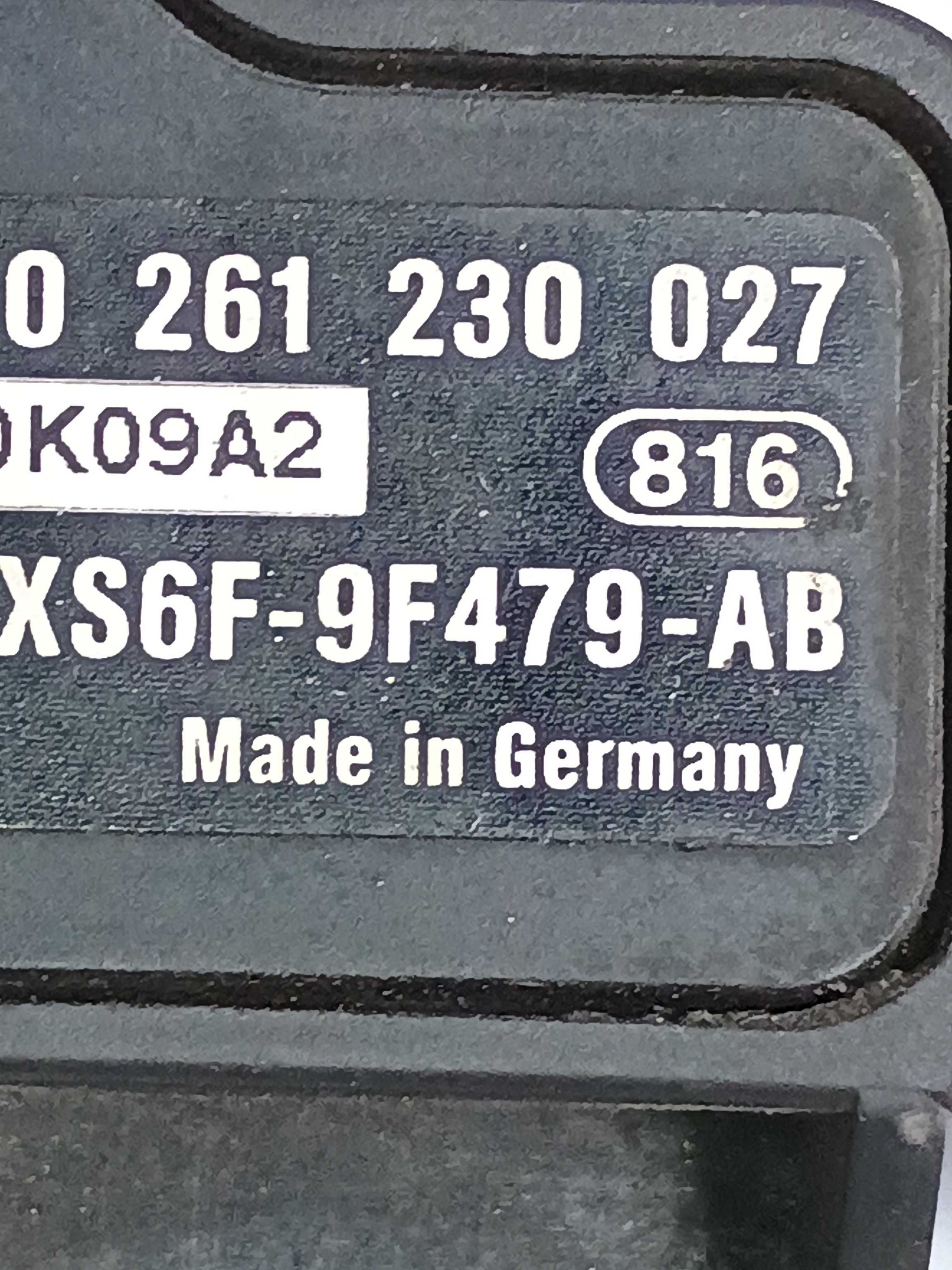 Sensor Map Ford Fiesta 1.0 2010 0261230027 4
