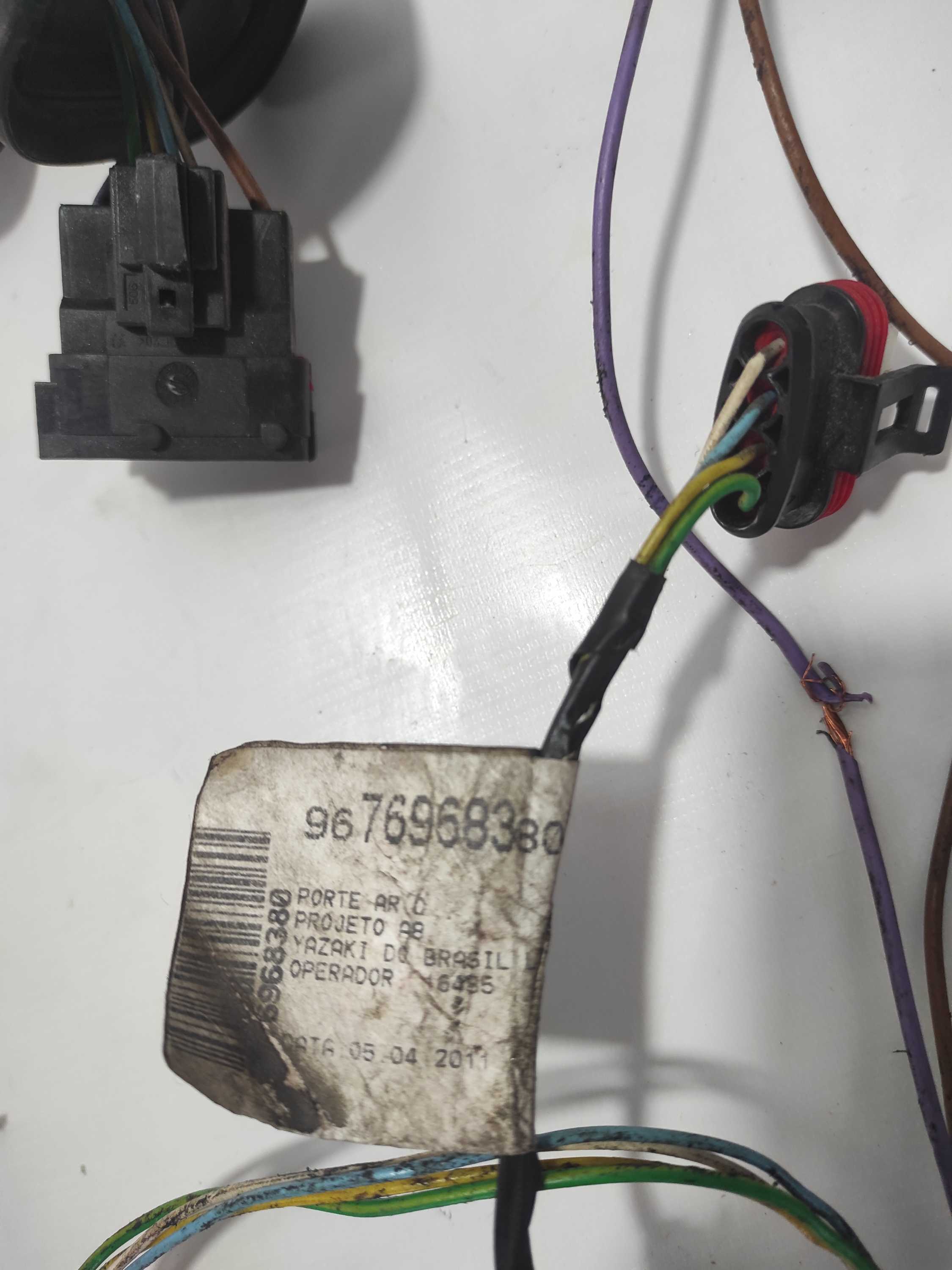 Chicote Da Porta Traseira Direita Citroen C3 Glx 9676968 38 1