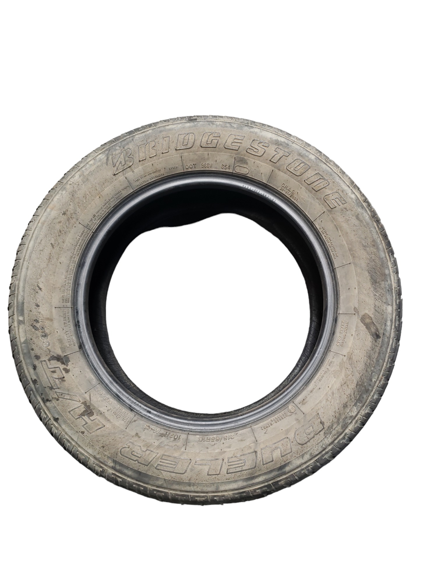 Pneu Usado 215 65 R16 Bridgestone  A1