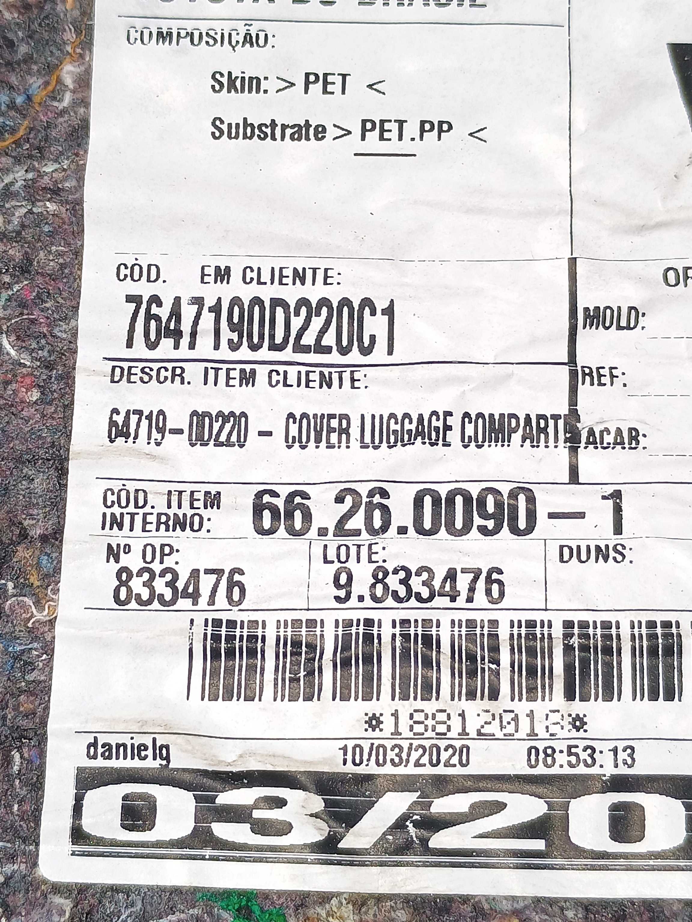 Forro Tampa Traseira Toyota Yaris Sedan 1.5 16v 2020 4