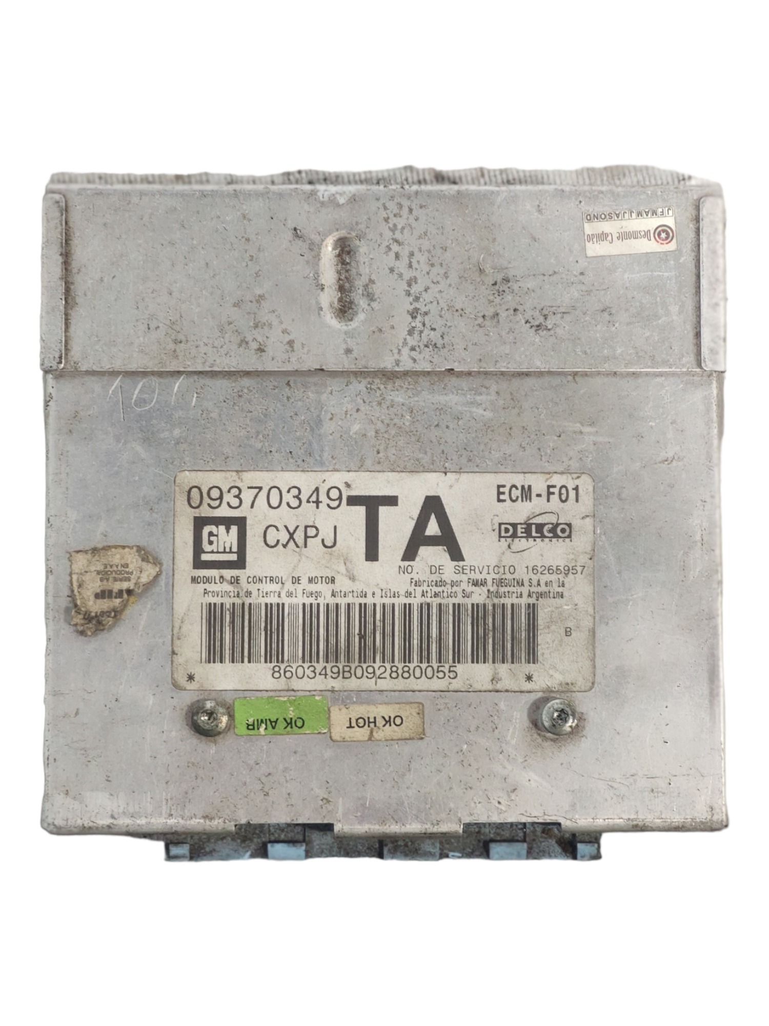 Módulo Injeção Eletrônica Gm Corsa 1.0 1997 09370349 1