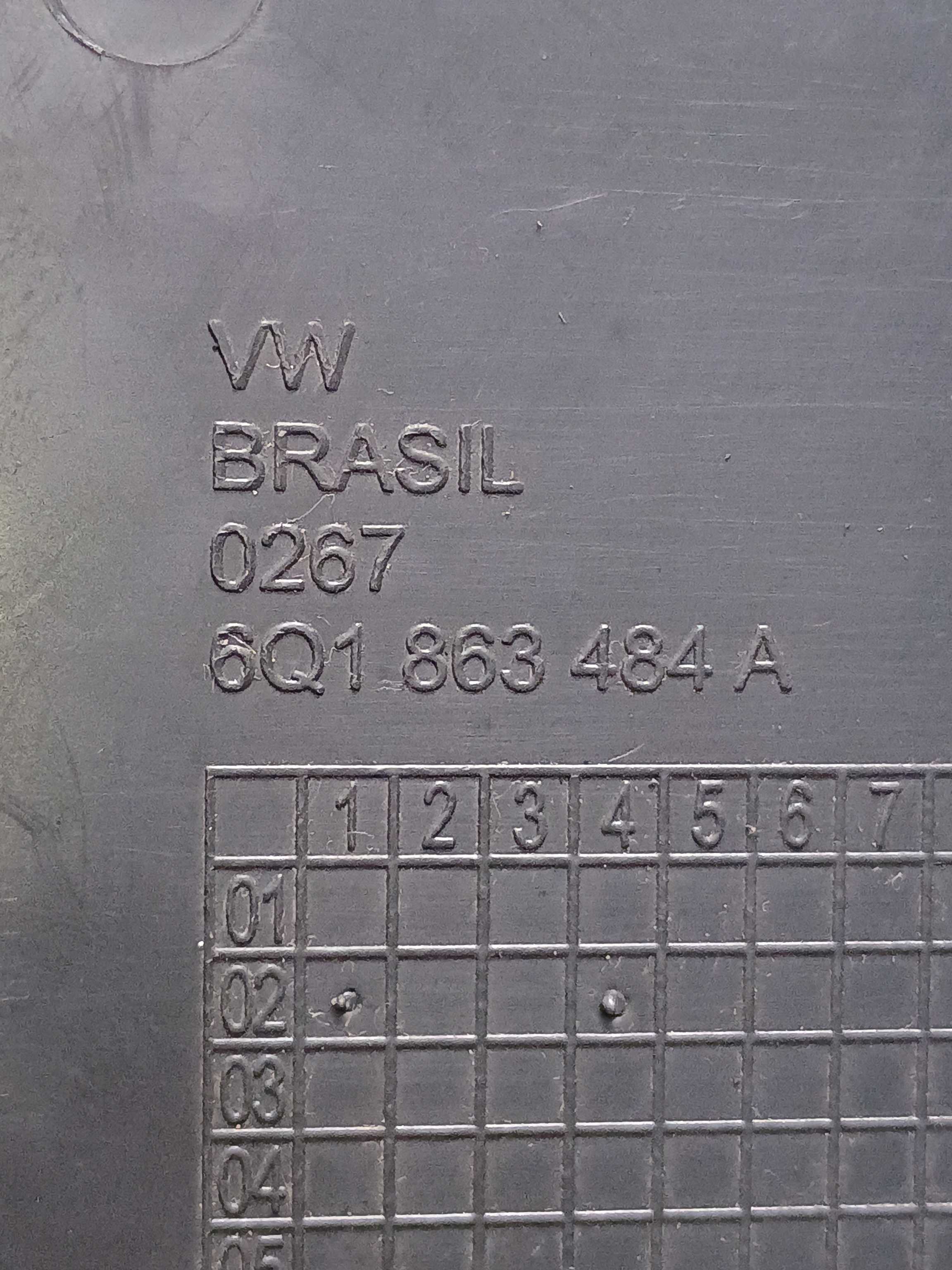 Soleira Dianteira Direita Vw Polo 2009 6q1863484a 3