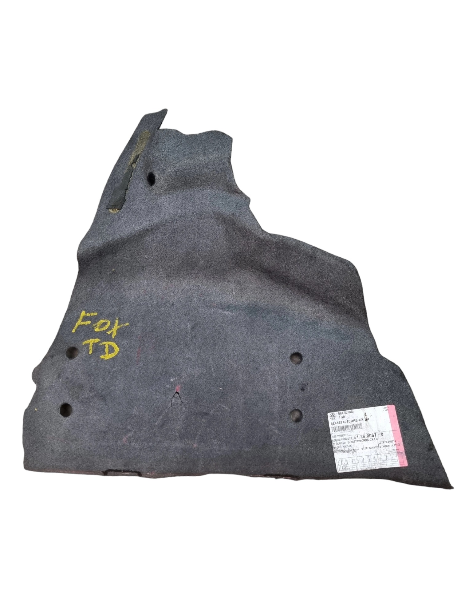 Forro Porta-malas Direito Volkswagen Fox 2013 5z4867428 2