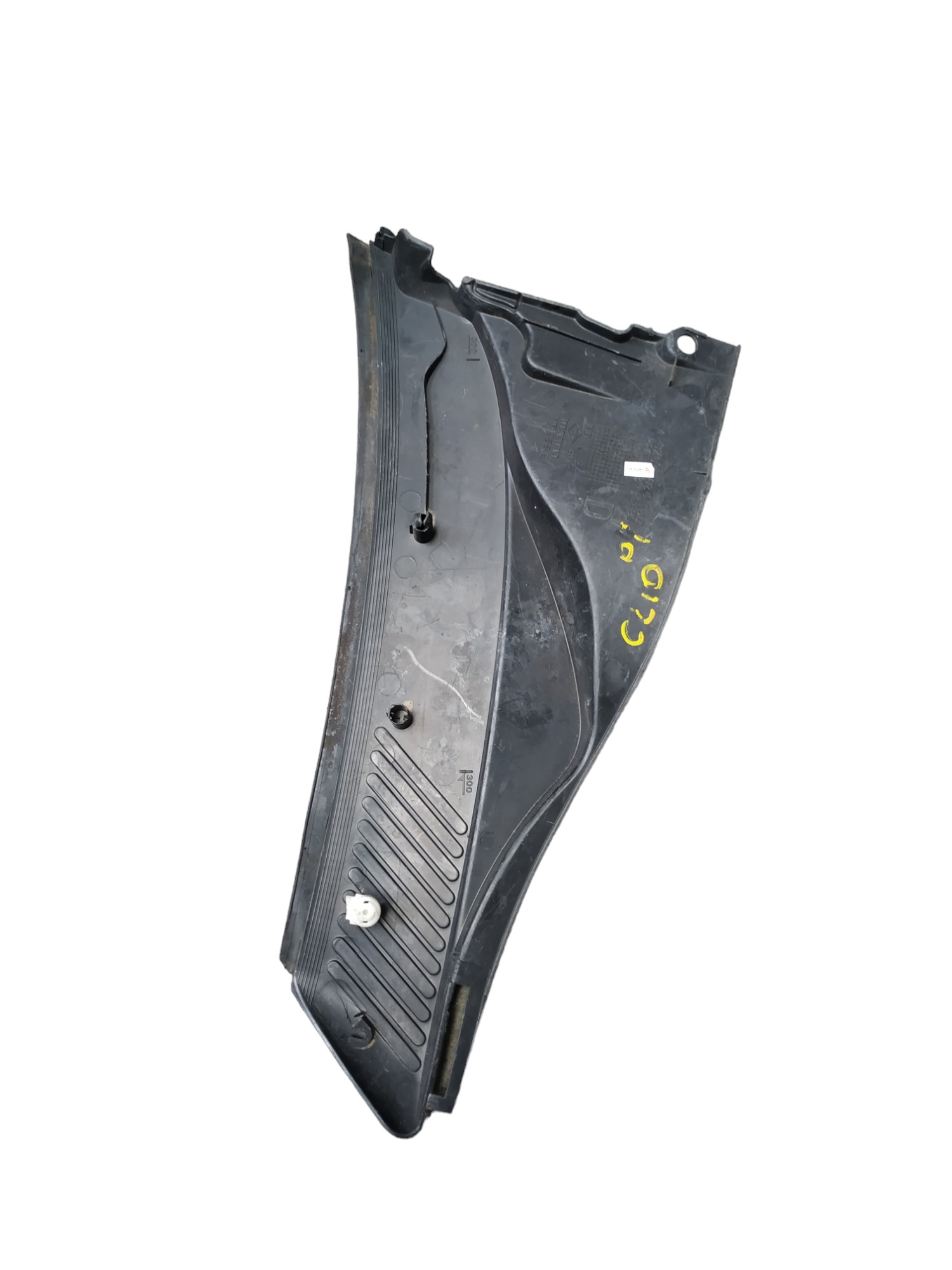 Grade Churrasqueira Para-brisa Direita Renault Clio 2002 Preto Plástico 2