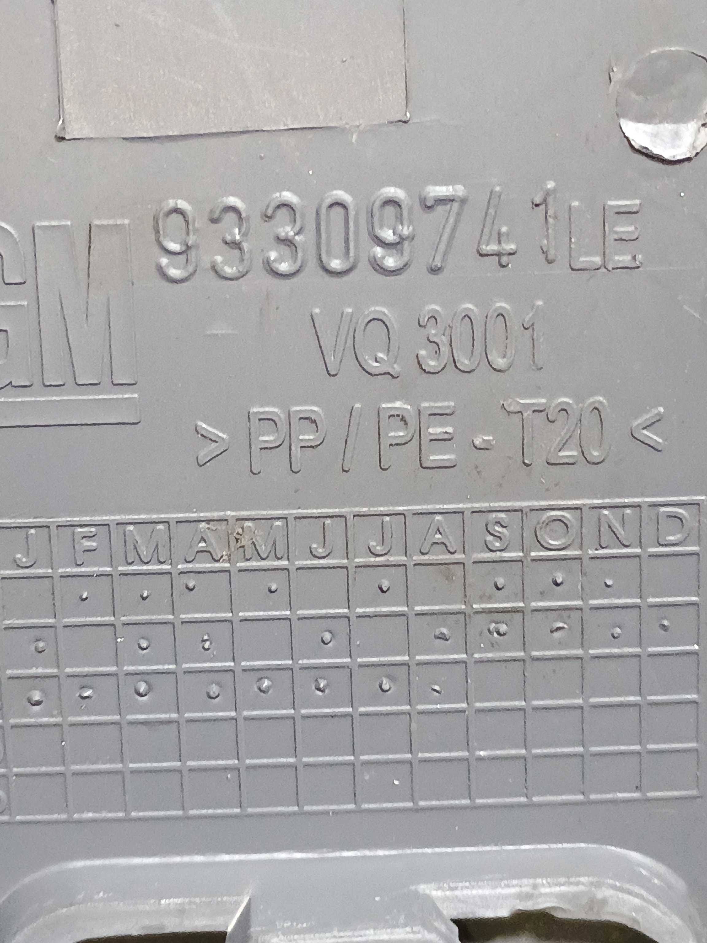 Moldura Interna Retrovisor Esquerdo Gm Meriva 1.8 2005 3