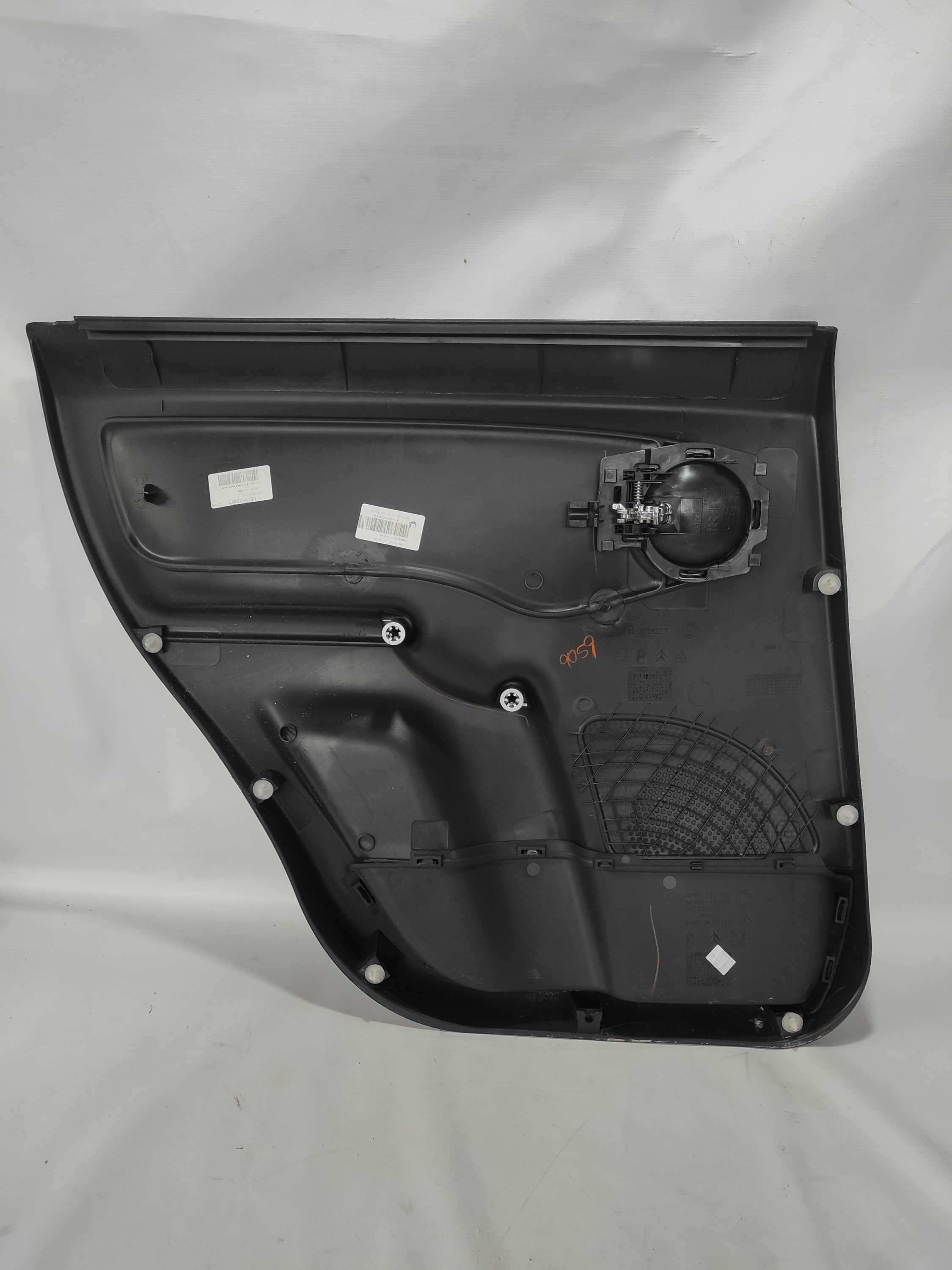 Forro De Porta Traseiro Direito Citroen C3 Glx 9648884277 Cinza-escuro 2
