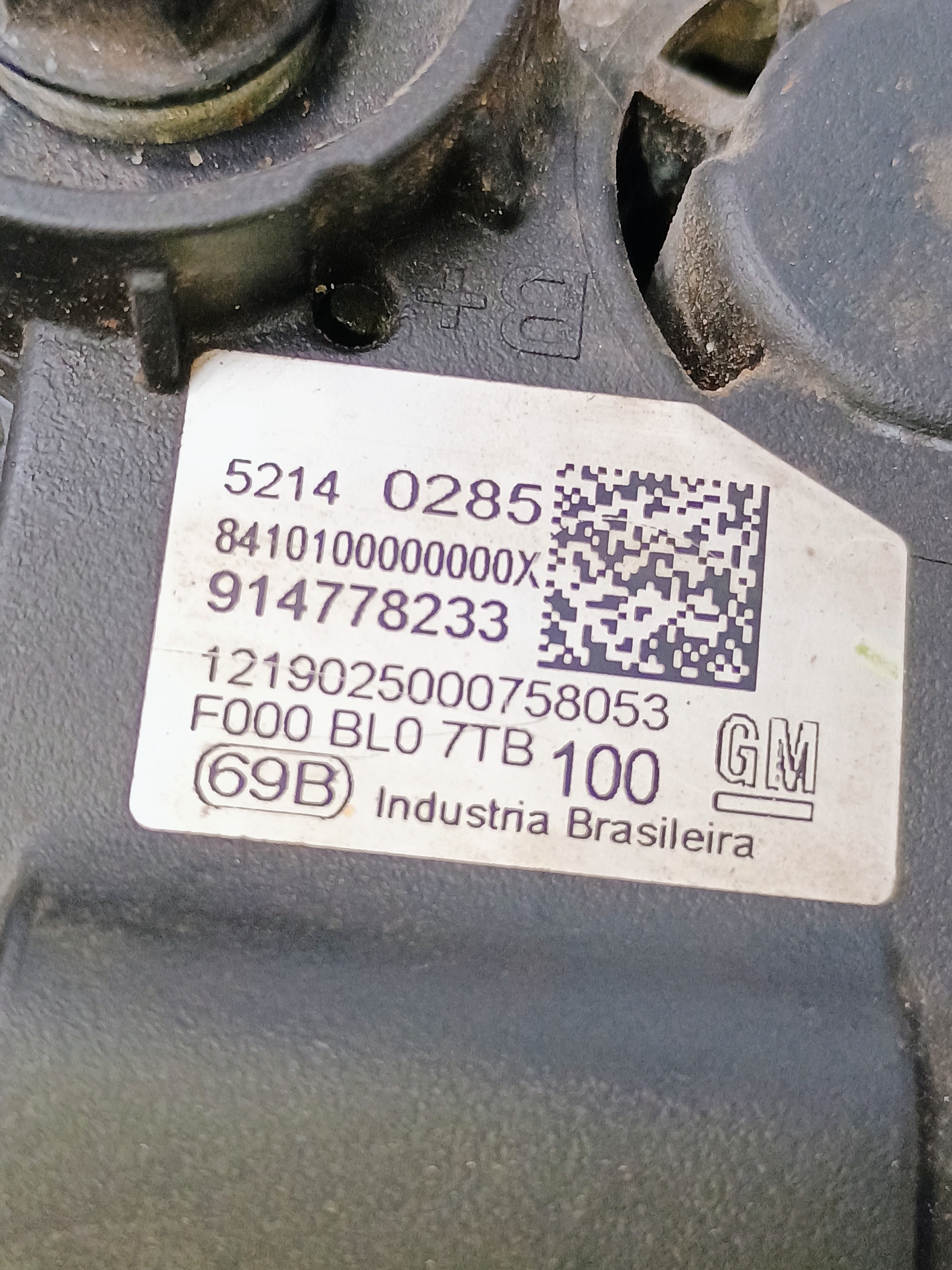 Alternador Gm Onix 1.0 2017 52140285 3