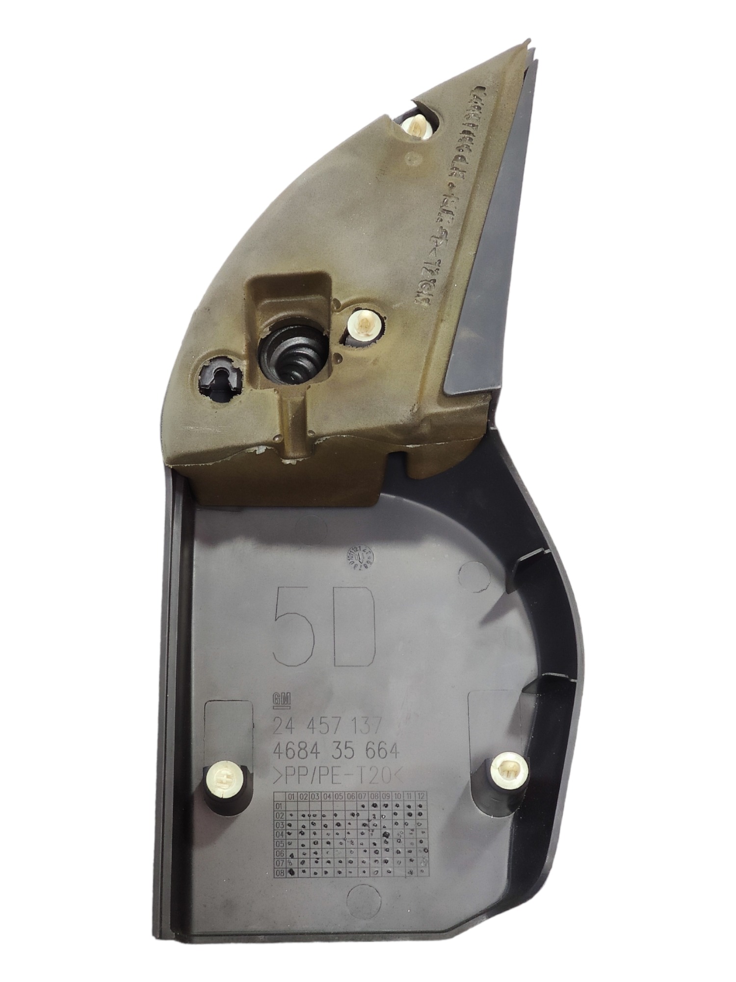 Moldura Interna Retrovisor Esquerdo Gm Corsa 2007 24457137 2
