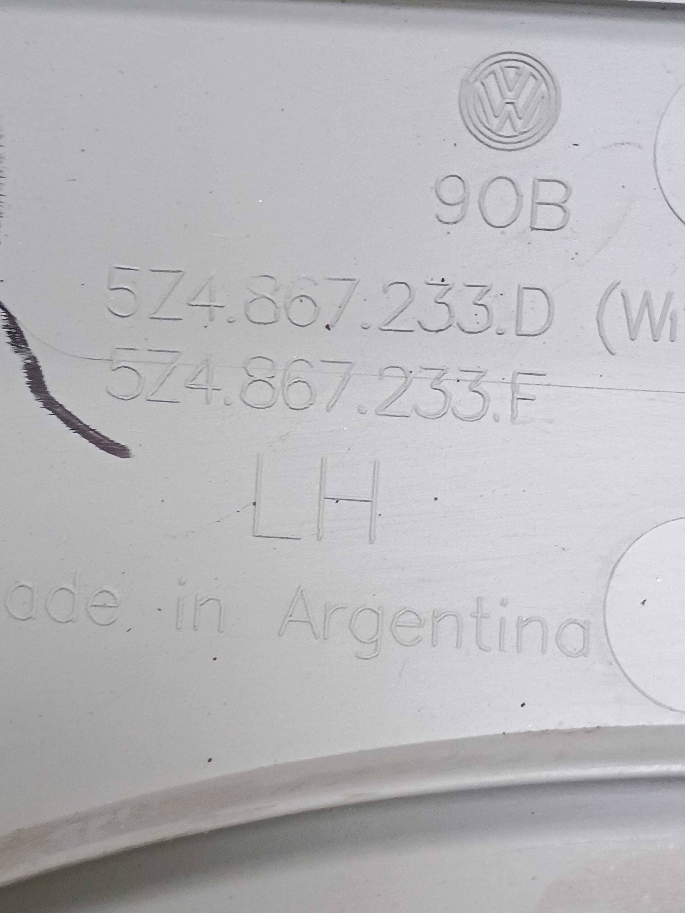 Acabamento Coluna Parabrisa Le Vw Spacefox 2018 5z4867233d 3