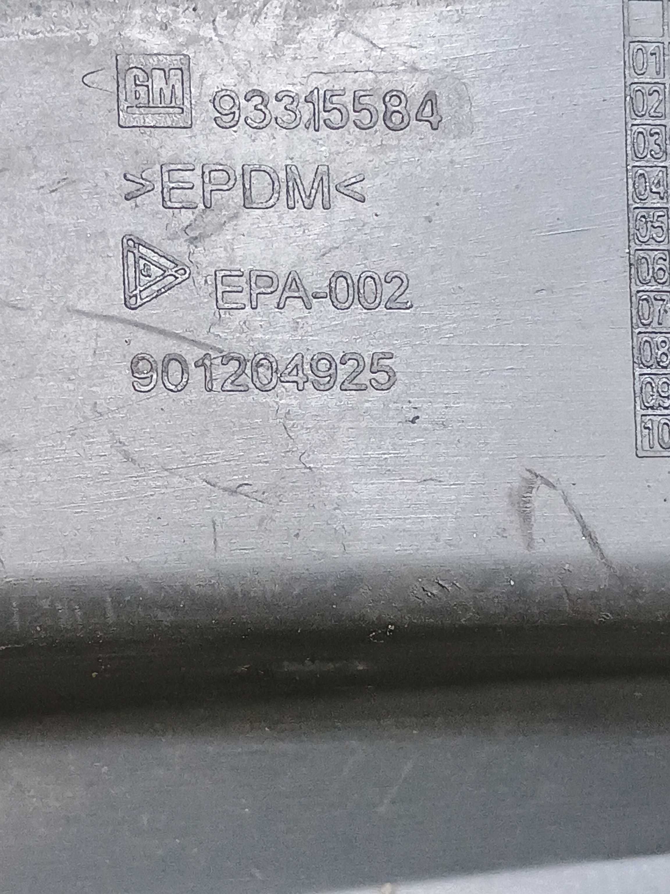 Defletor Superior Radiador Gm Meriva 2005 93315584 C/detalhe 4