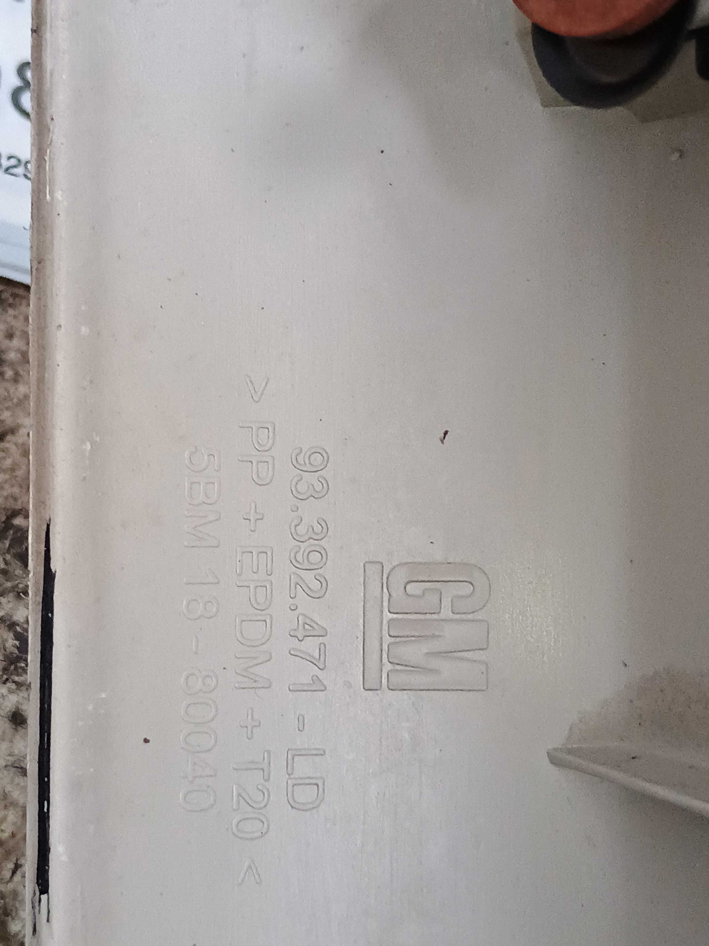 Coluna Moldura Parabrisa Direita Gm Meriva 1.8 2005 93392471 3
