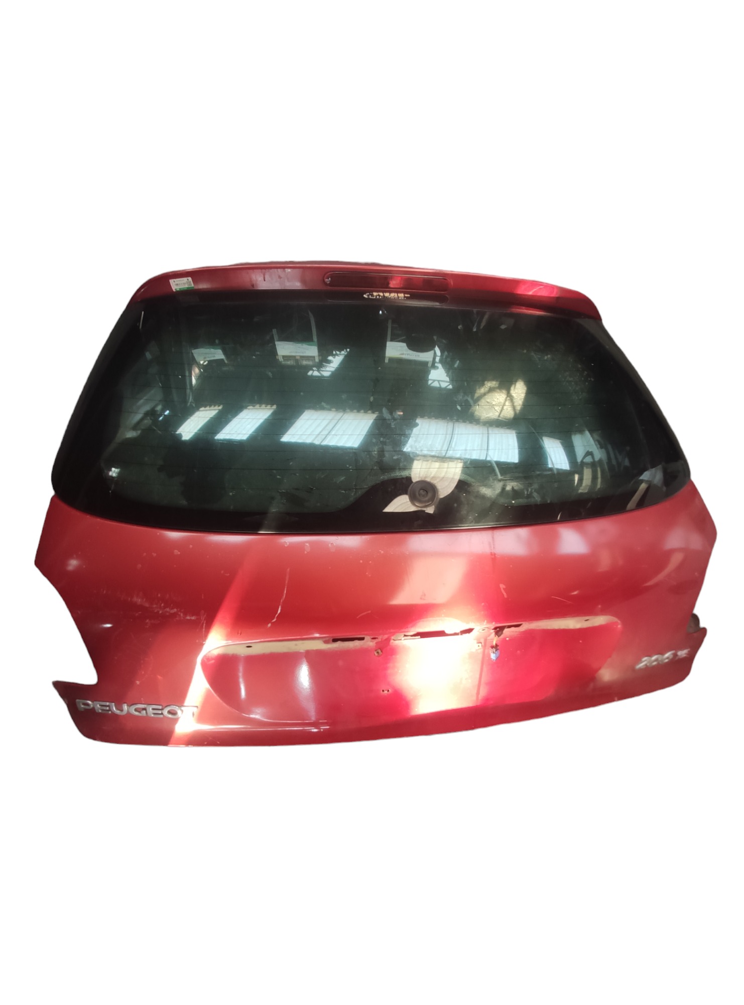 Tampa Traseira Peugeot 206 2005 Vermelho