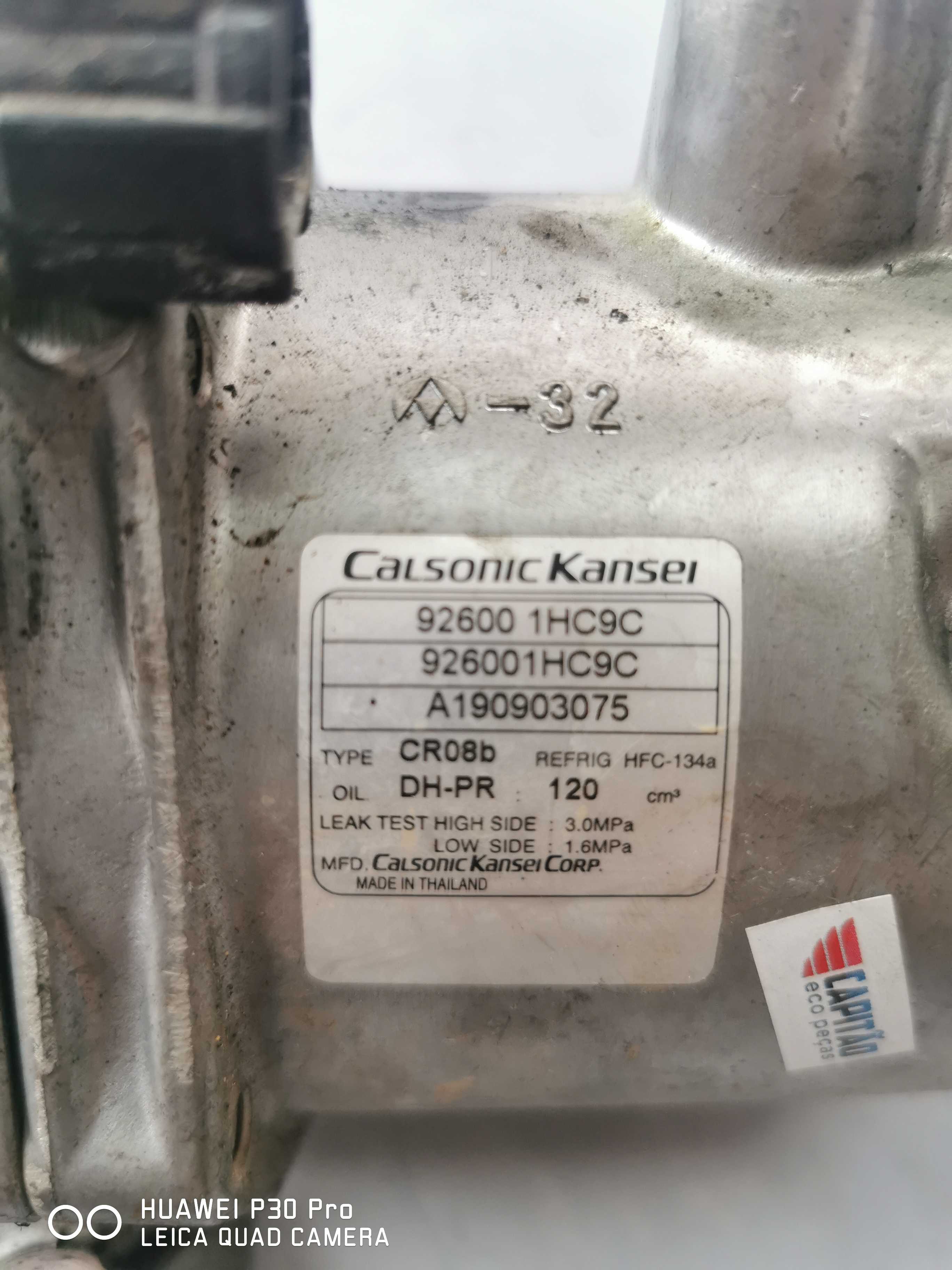 Compressor Do Ar Nissan Versa 92600 1hc9c 1