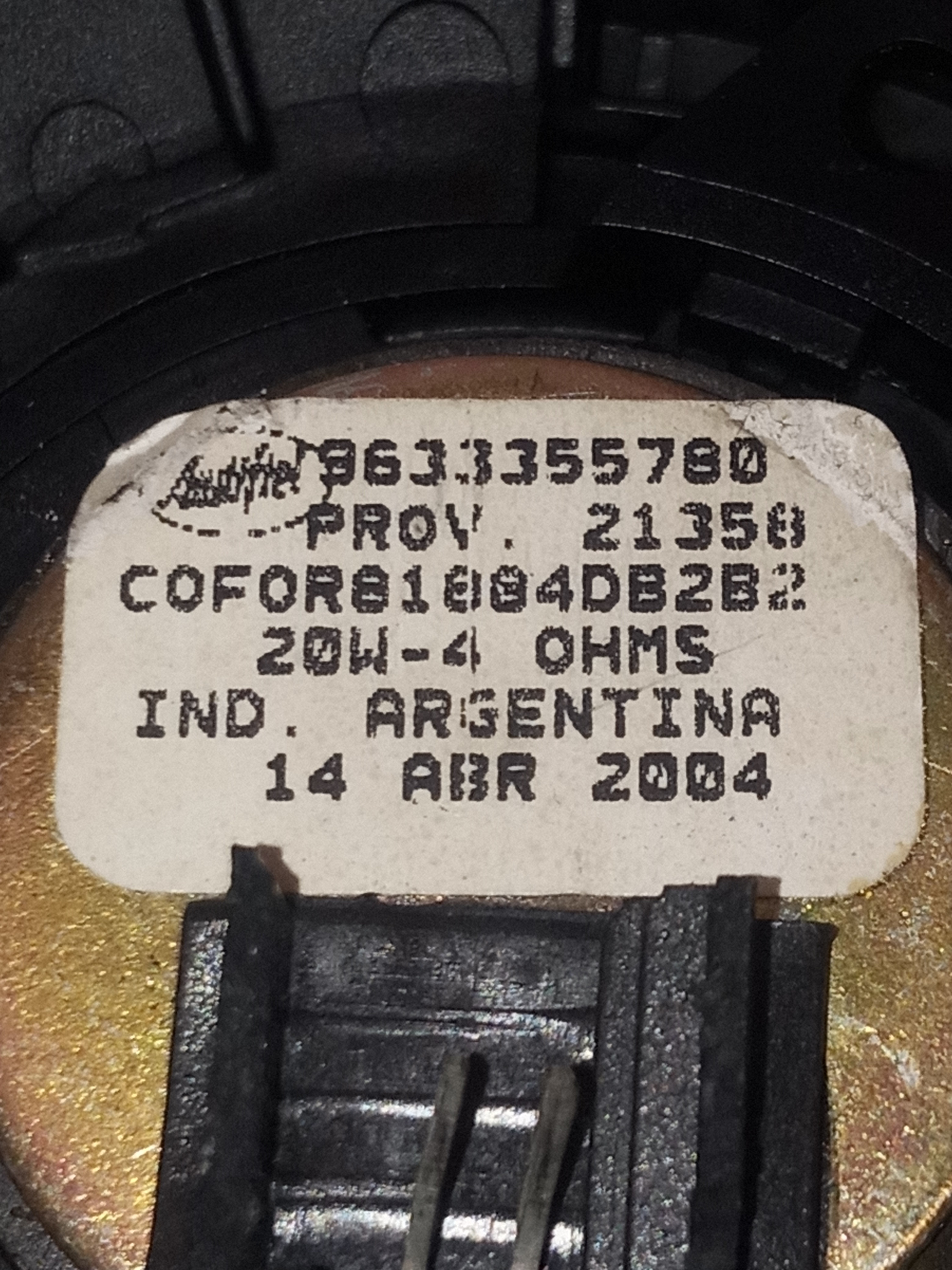 Tela Alto Falante Tweeter Citroen C3 Excl 1.6 16v 2004 4