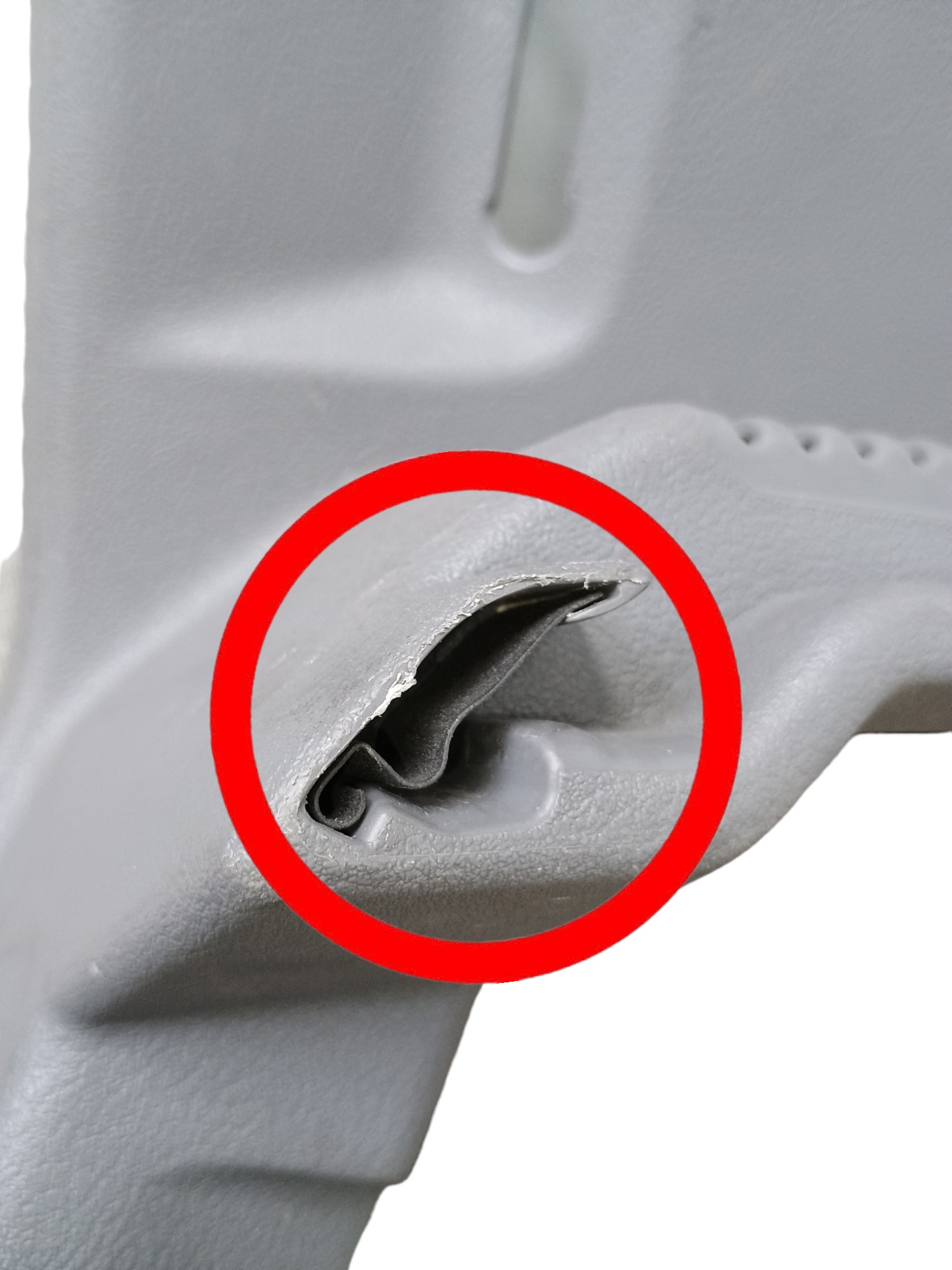 Suporte Bagagito Tampão Direito Renault Clio 2006 C/detalhe Cinza 3