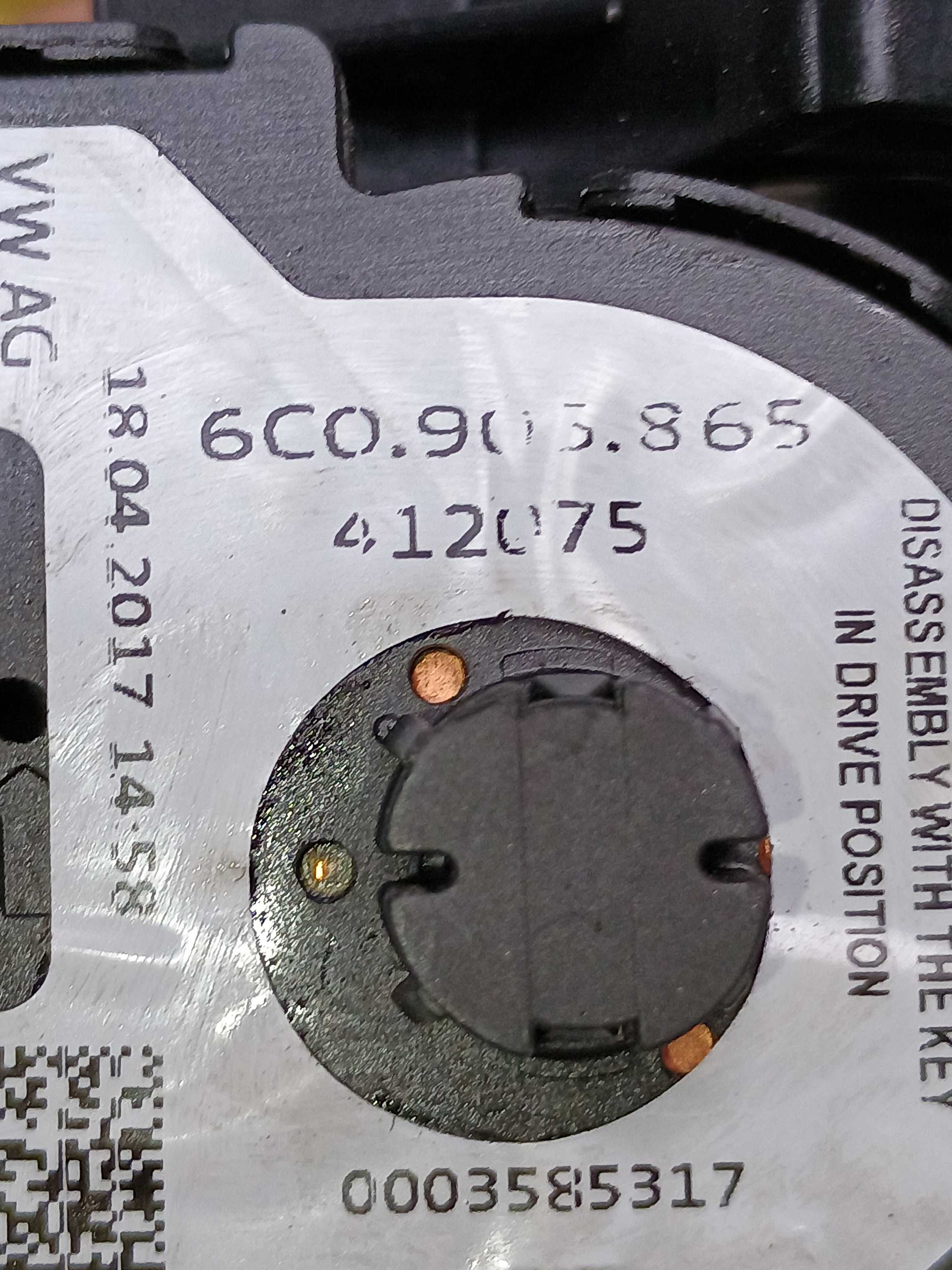 Comutador Ignição Partida Vw Spacefox 1.6 2018 6c0905865 7