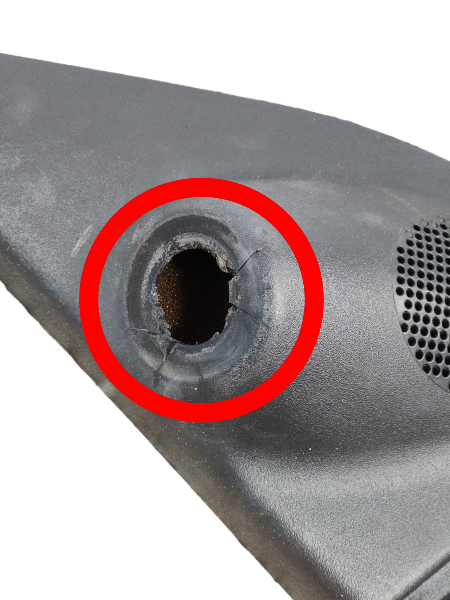 Moldura Interna Retrovisor Esquerdo Fiat Palio 2005 Detalhe 3