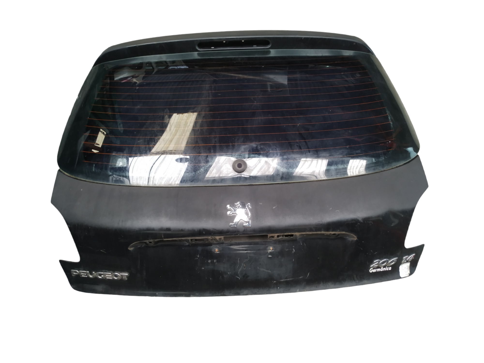 Porta Tampa Traseira Peugeot 206 2004 Com Detalhe  Preto 1