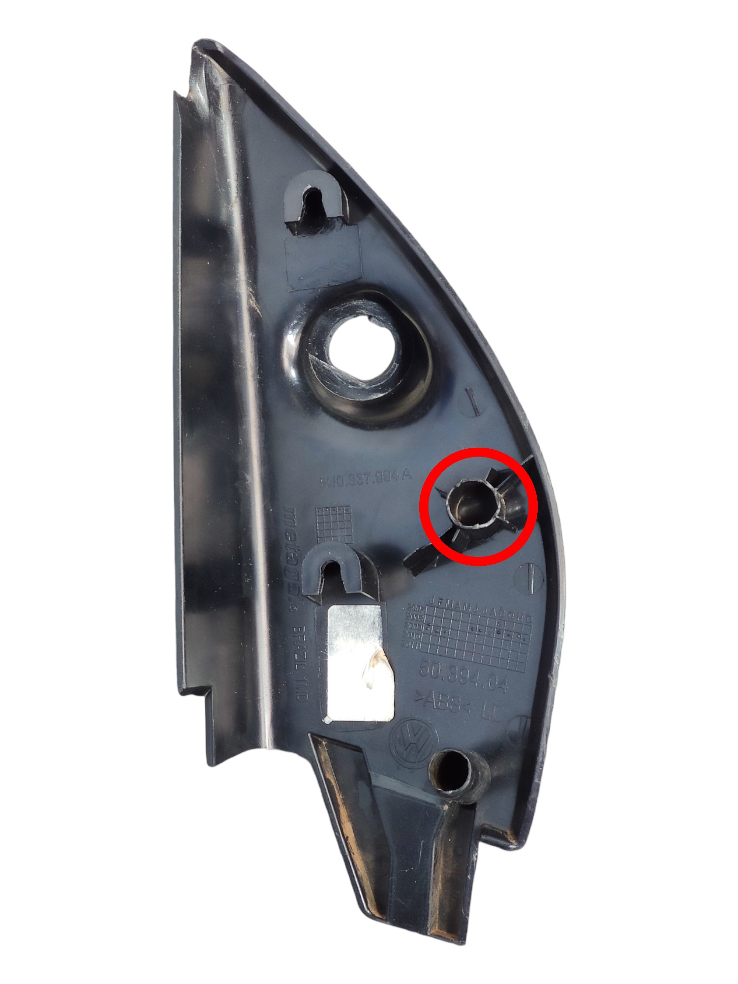 Moldura Interna Retrovisor Direito Vw Gol G5 5u0837994a 2