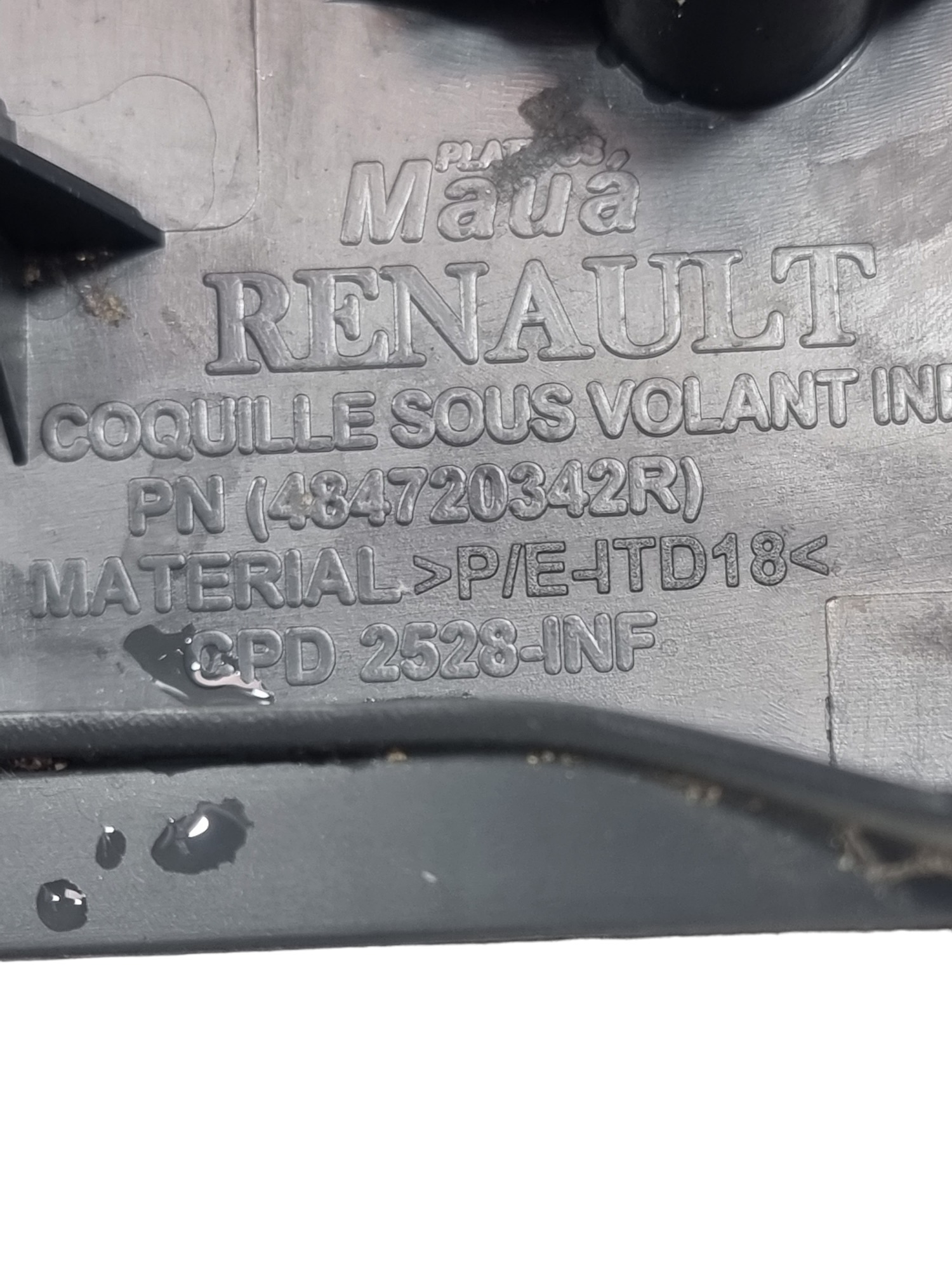 Moldura Inferior Coluna De Direção Renault Oroch 484720342 3