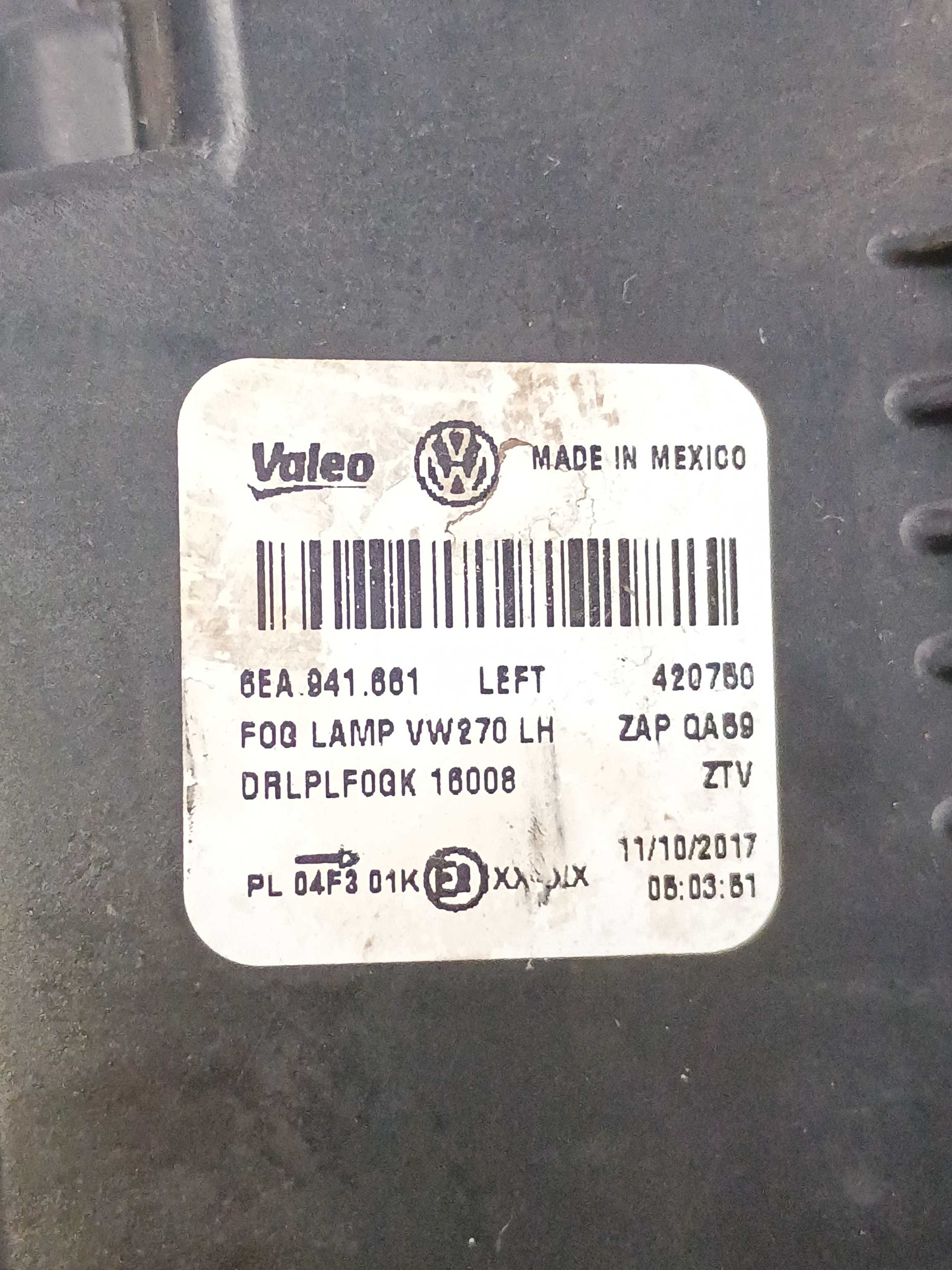 Farol Auxiliar Milha Esquerda Vw Virtus 1.0 2018 6ea941661 3