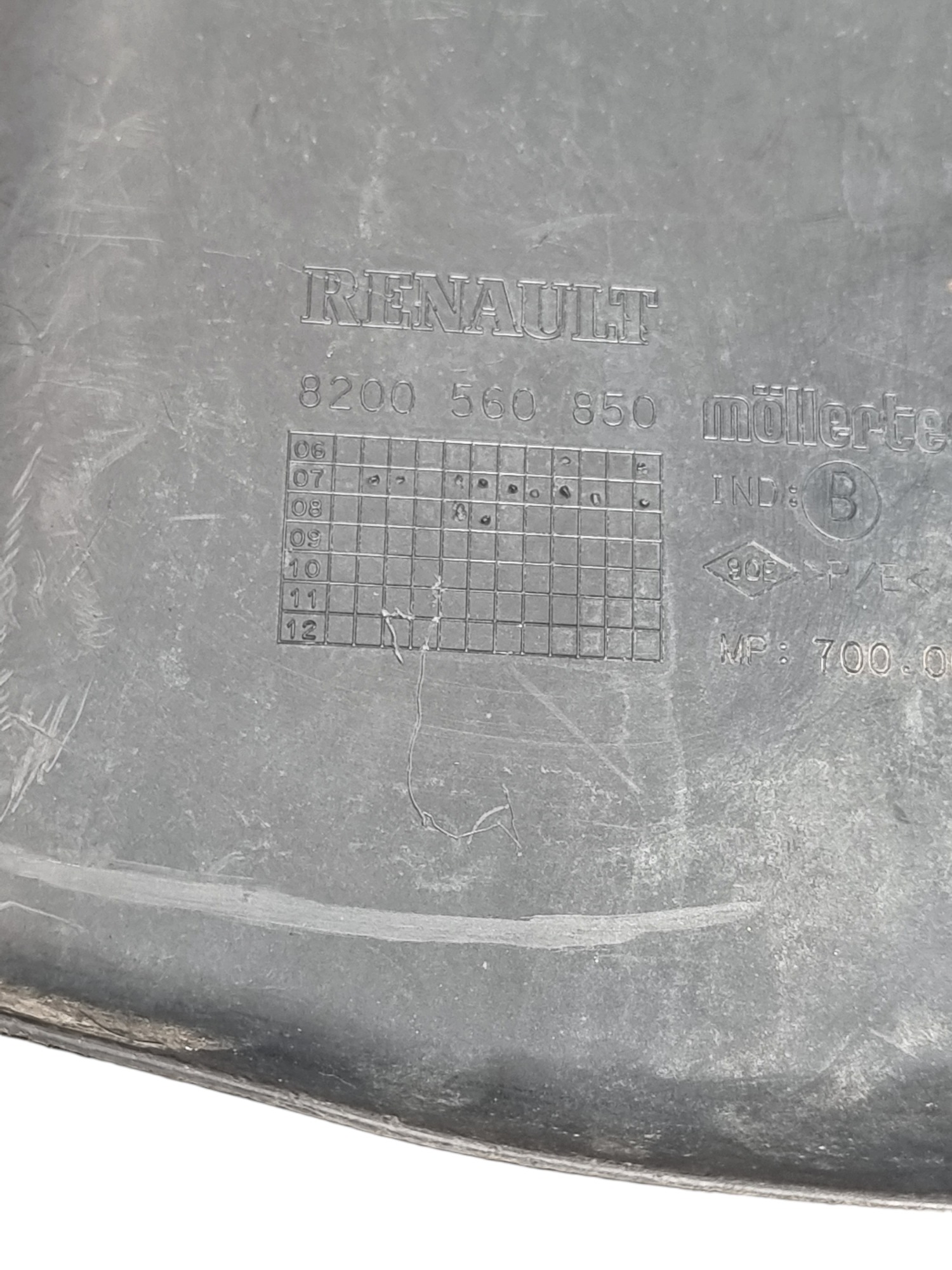 Defletor Para-barro Diant Dir Renault Logan 2012 8200560850 3