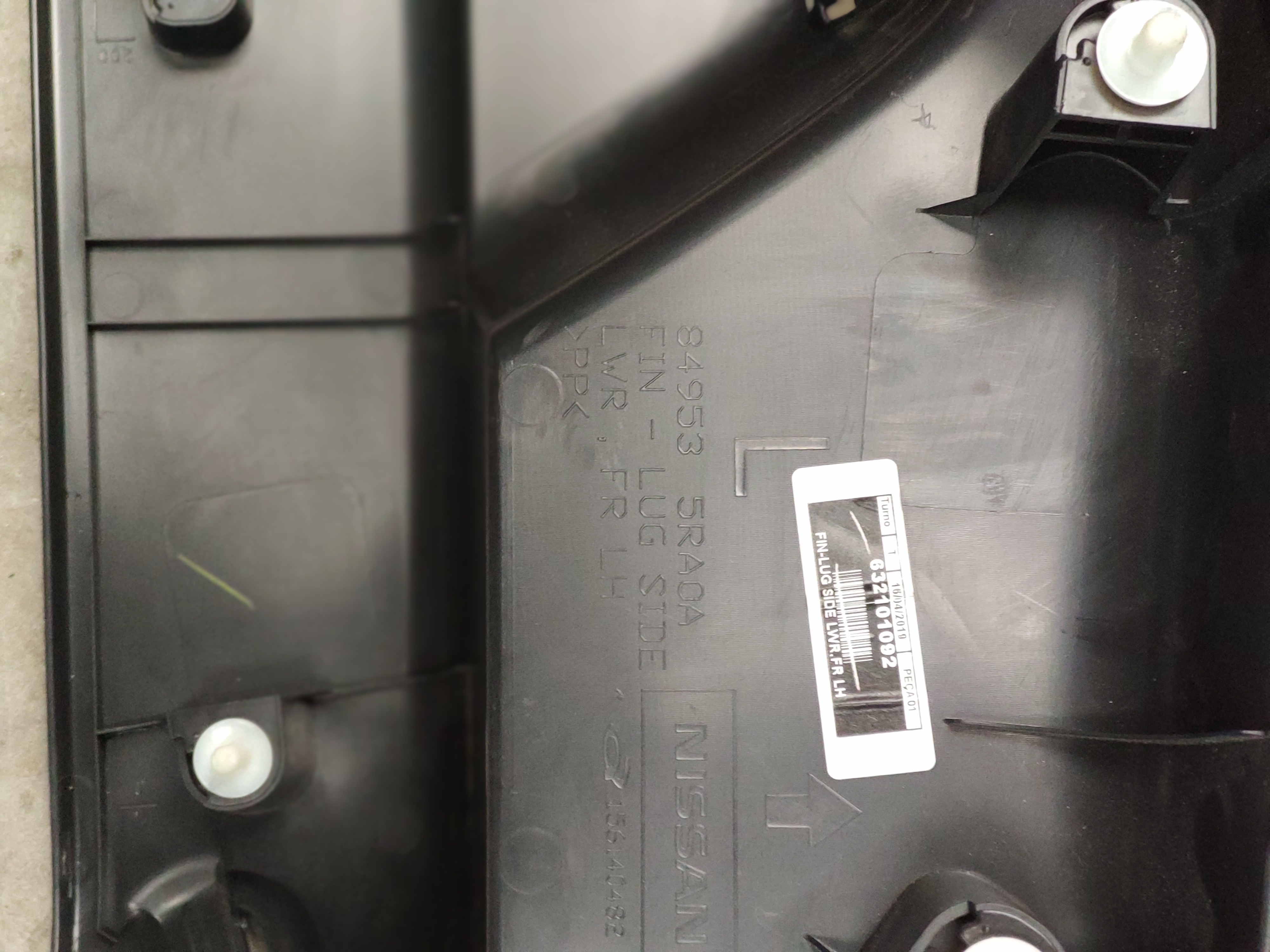 Soleira Traseira Esquerda Nissan Kicks S 2019 849535ra0a 3