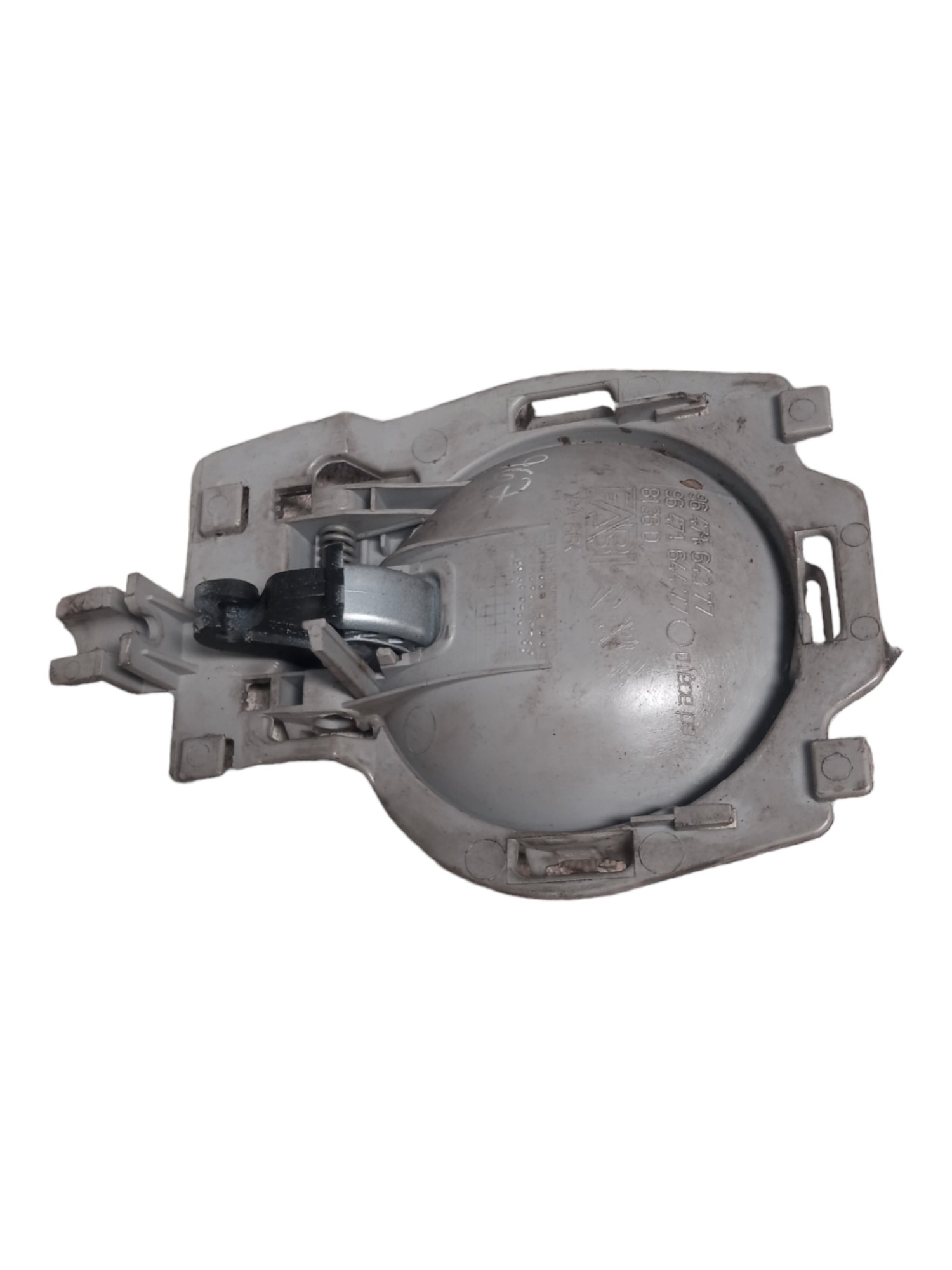Maçaneta Interna Porta Dian Esq Citroen C3 Excl 1.6 16v 2004 Prata Dianteira 4