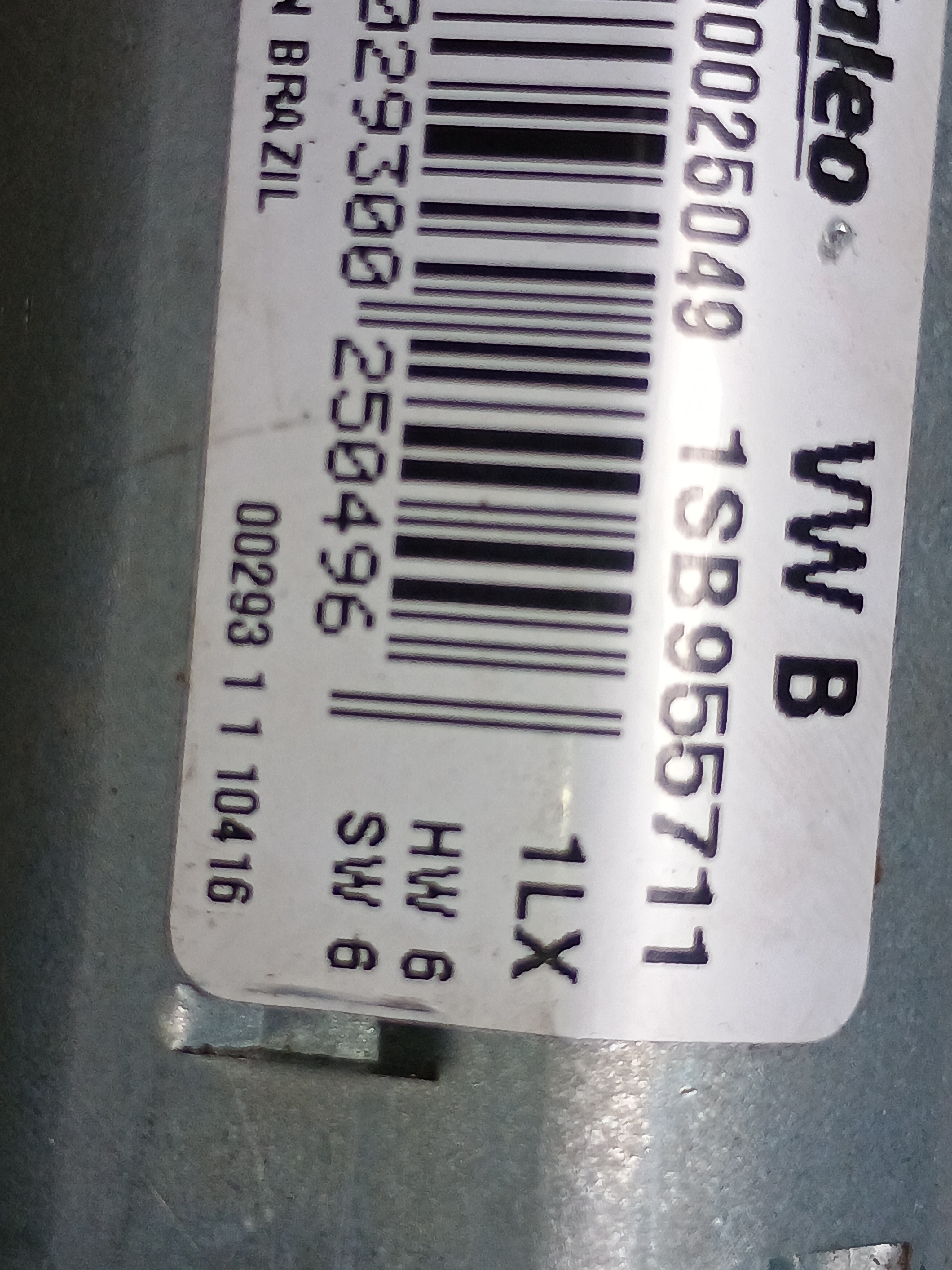 Motor Limpador Traseiro Vw Fox 2017 1sb955711 4