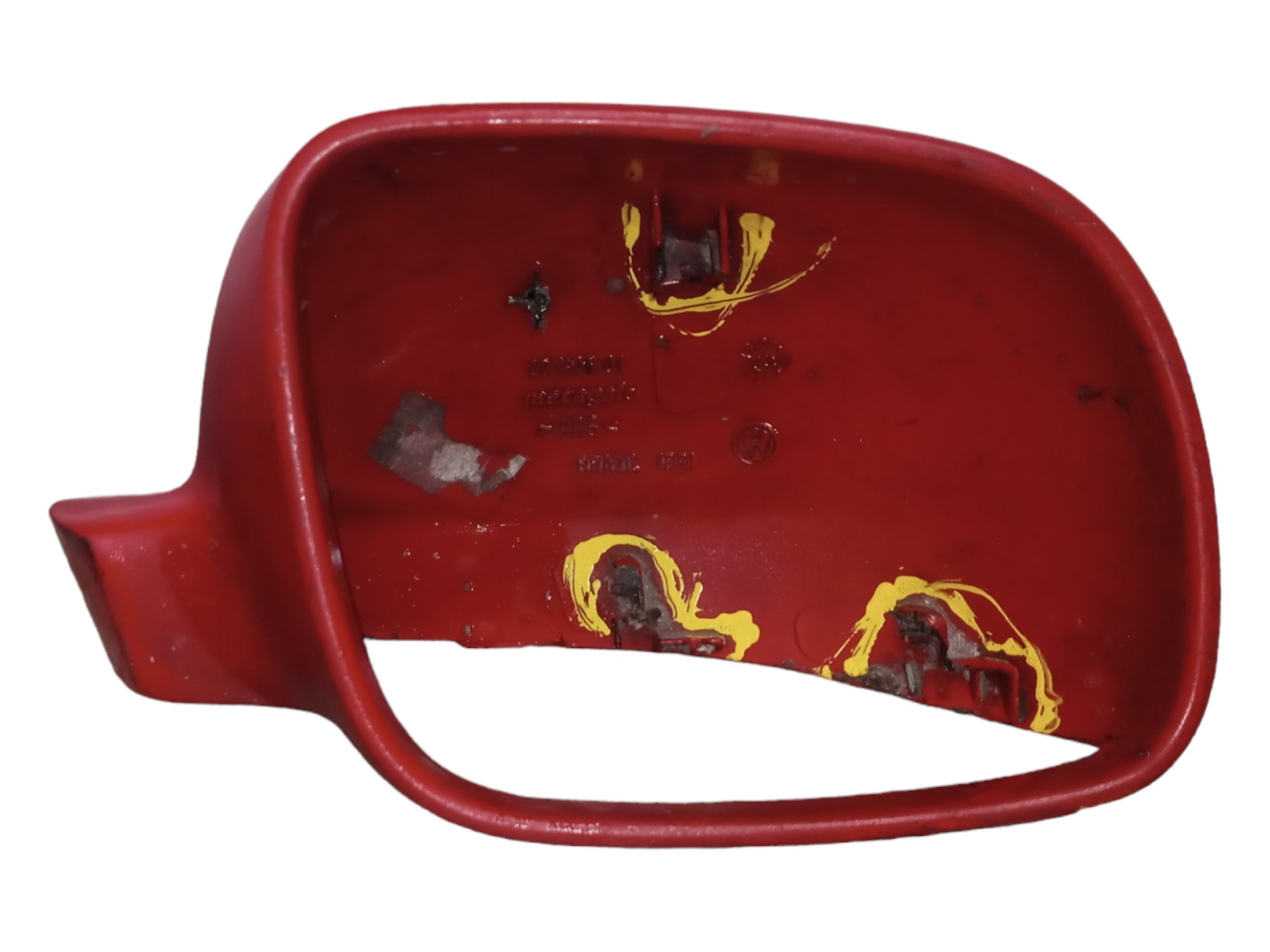 Capa Retrovisor Direito Vw Gol  Vermelho