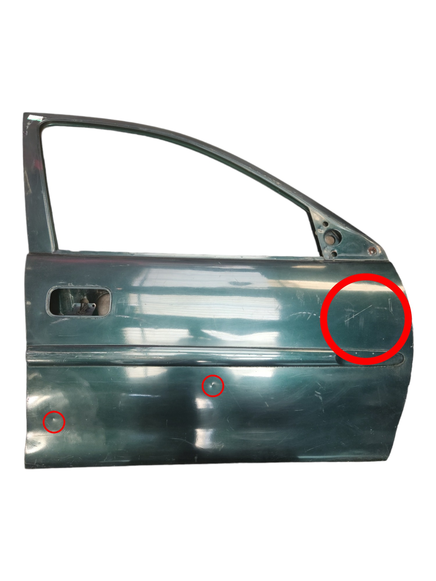 Porta Dianteira Direita Gm Corsa Milenium 2001 C Detalhe Dianteira Direita Verde 1