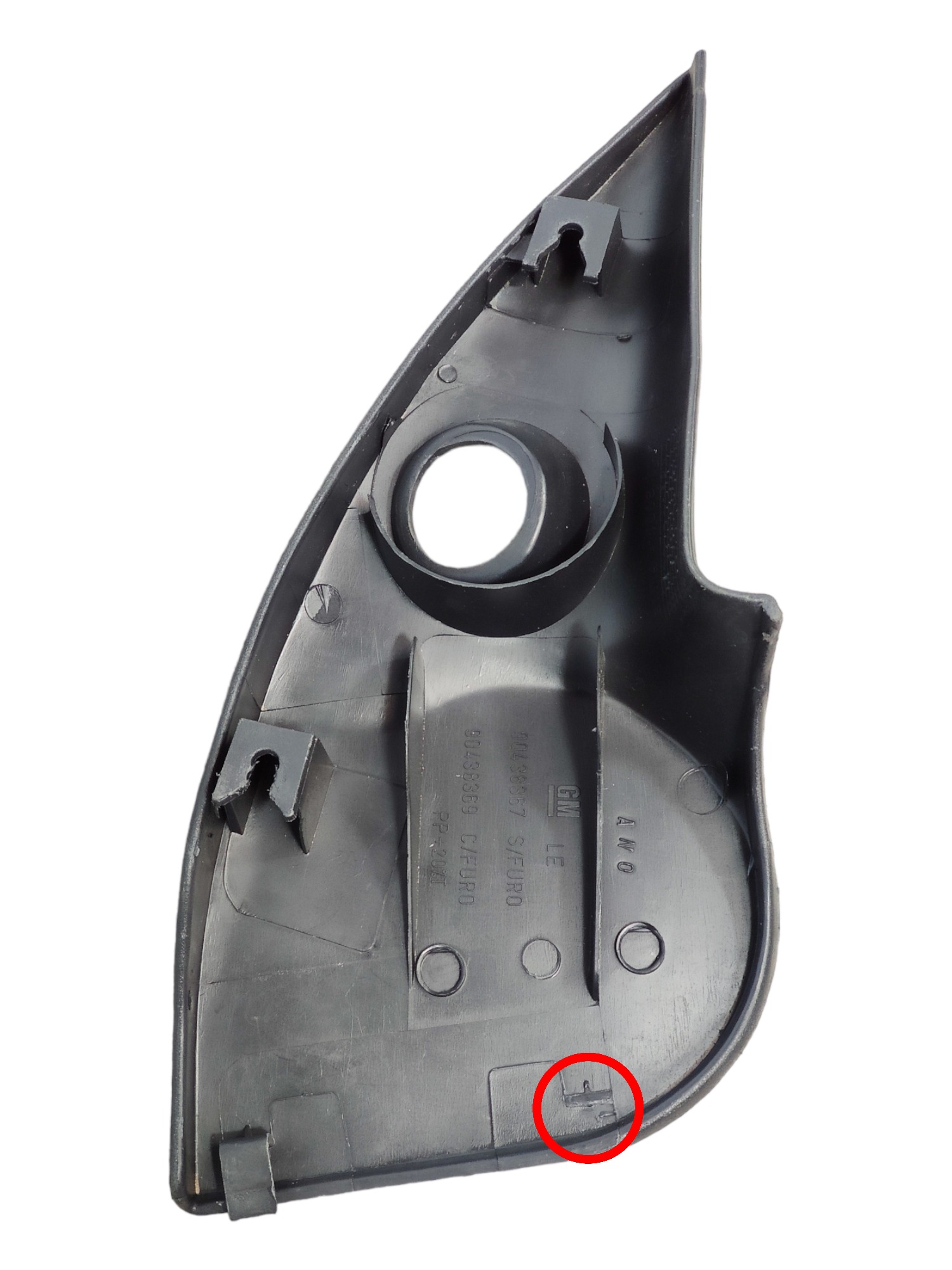 Moldura Interna Retrovisor Esquerdo Gm Corsa 1999 90438369 2