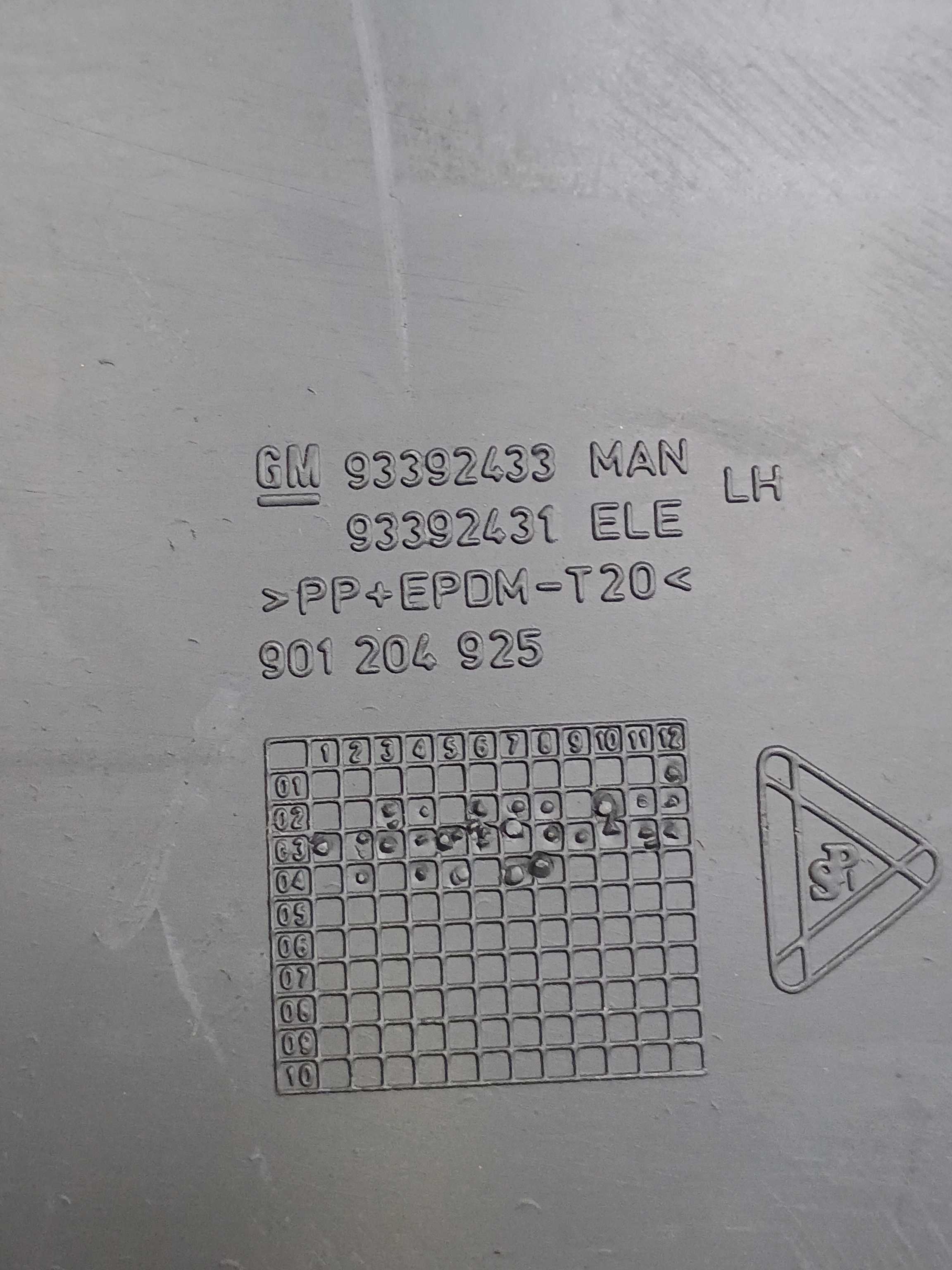 Forro Porta Traseira Esquerda Gm Meriva Max 2012  93392433 Preto 3