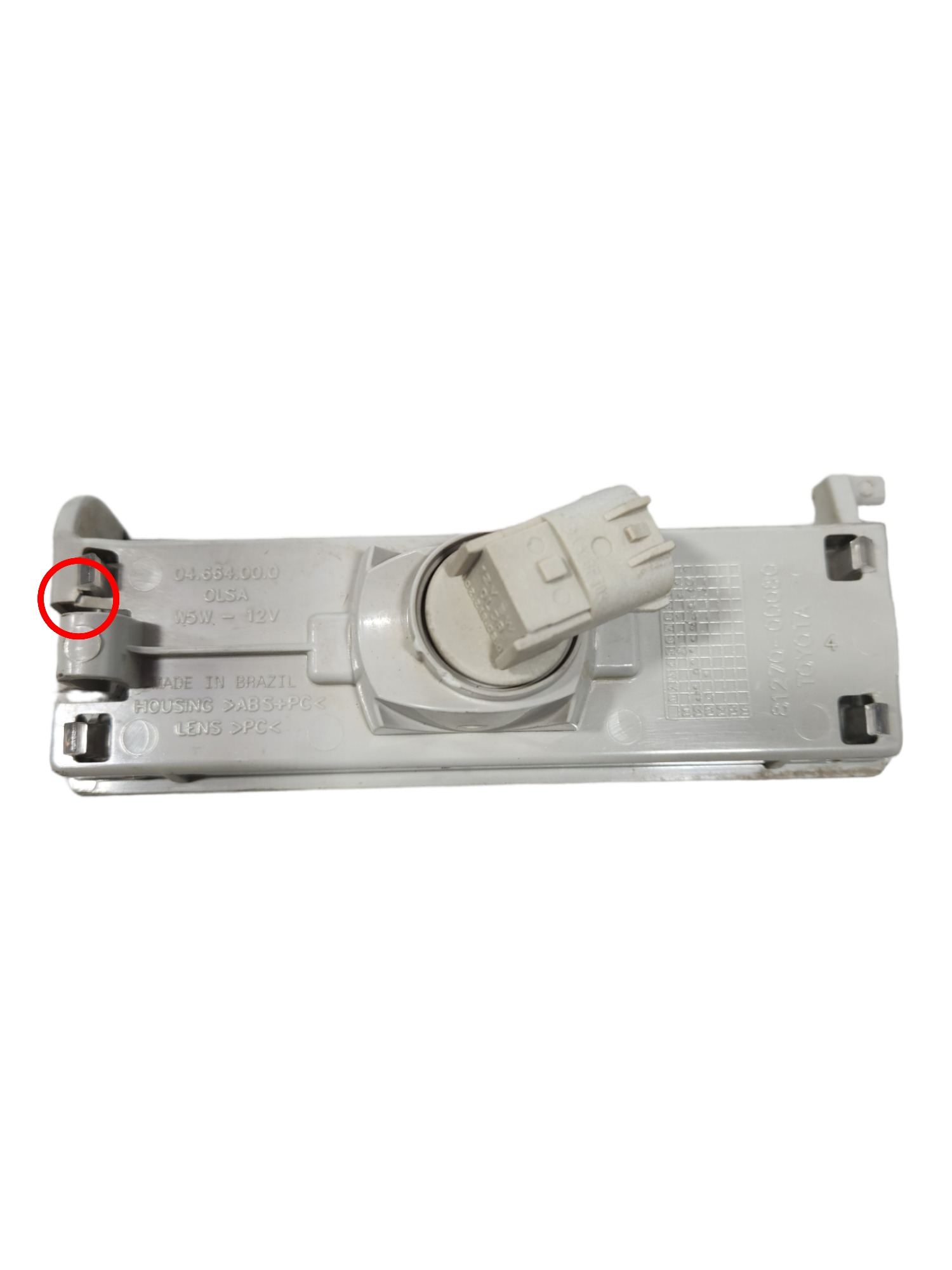 Lanterna Luz Placa Toyota Etios X 2013 Com Detalhe 2