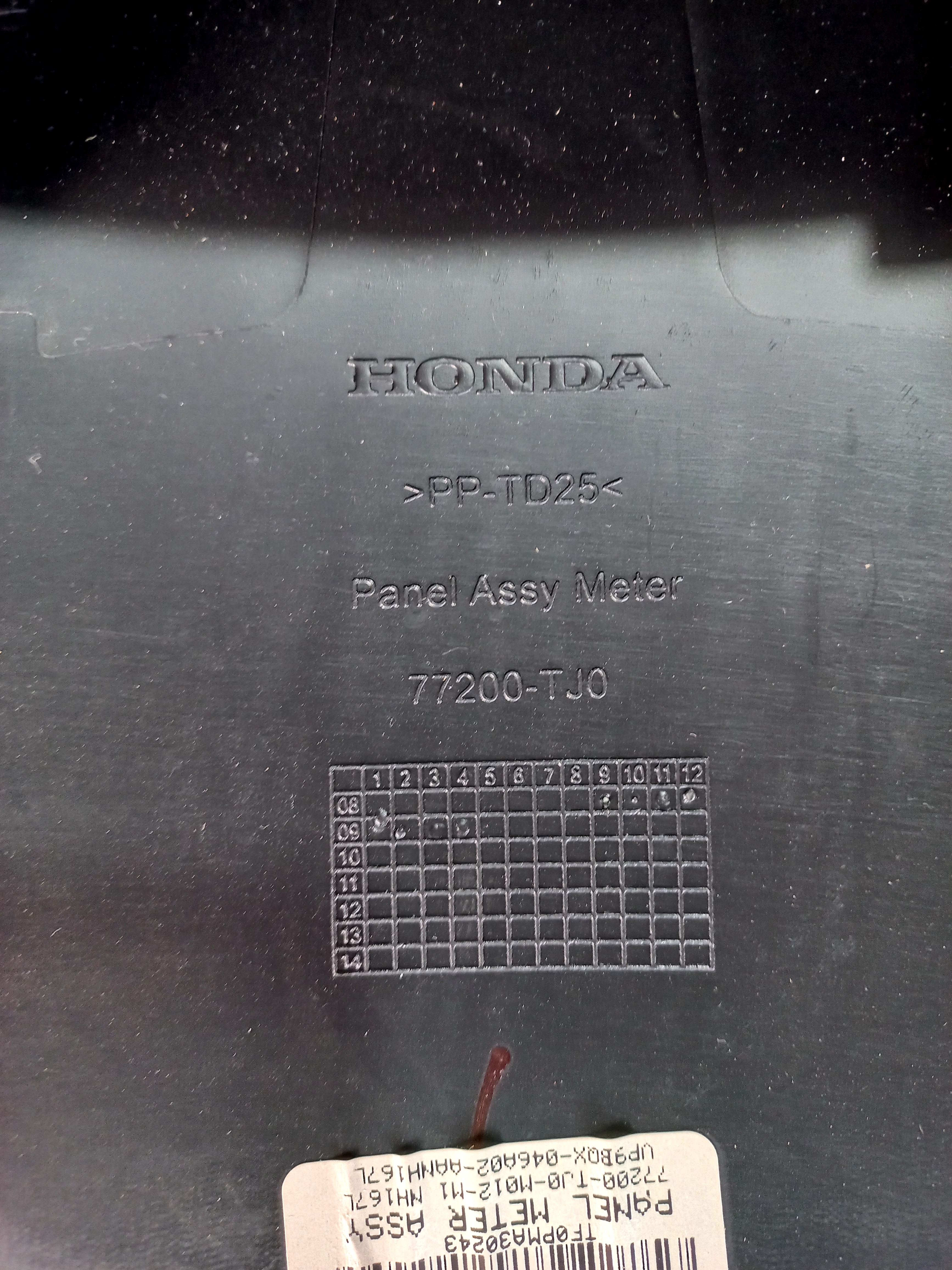 Moldura Painel Instrumentos Honda Fit Exl 2009 77200tj0 6