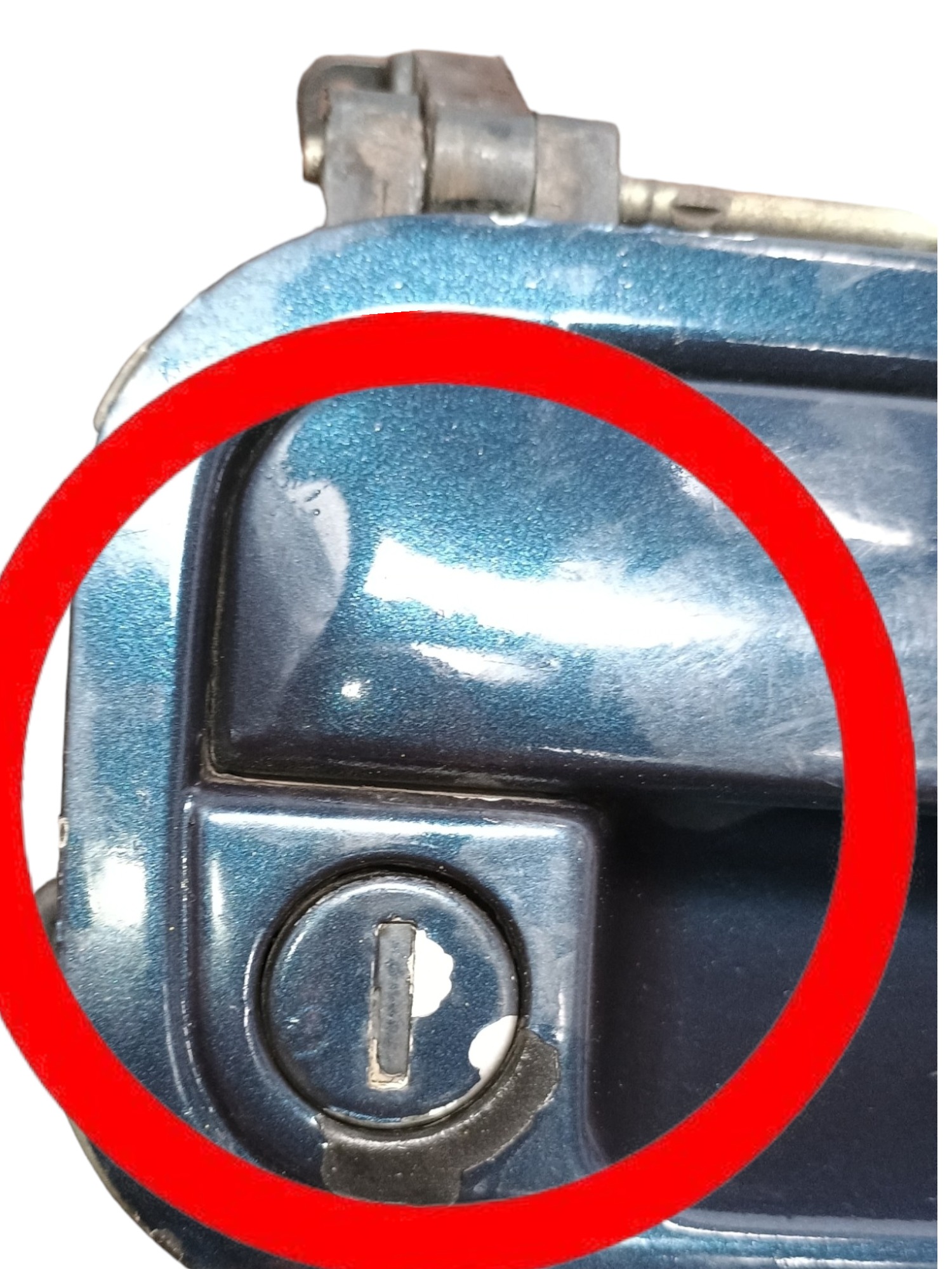 Maçaneta Externa Porta Diant Dir Gm Classic 2006 C/detalhes  Azul Dianteira 3