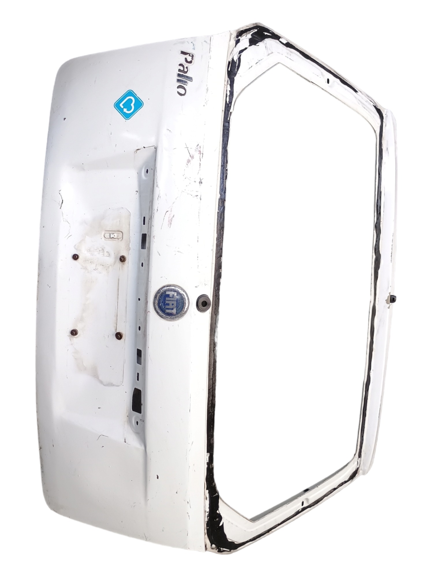 Tampa Traseira Fiat Palio 2004 Com Detalhes  Branco 3