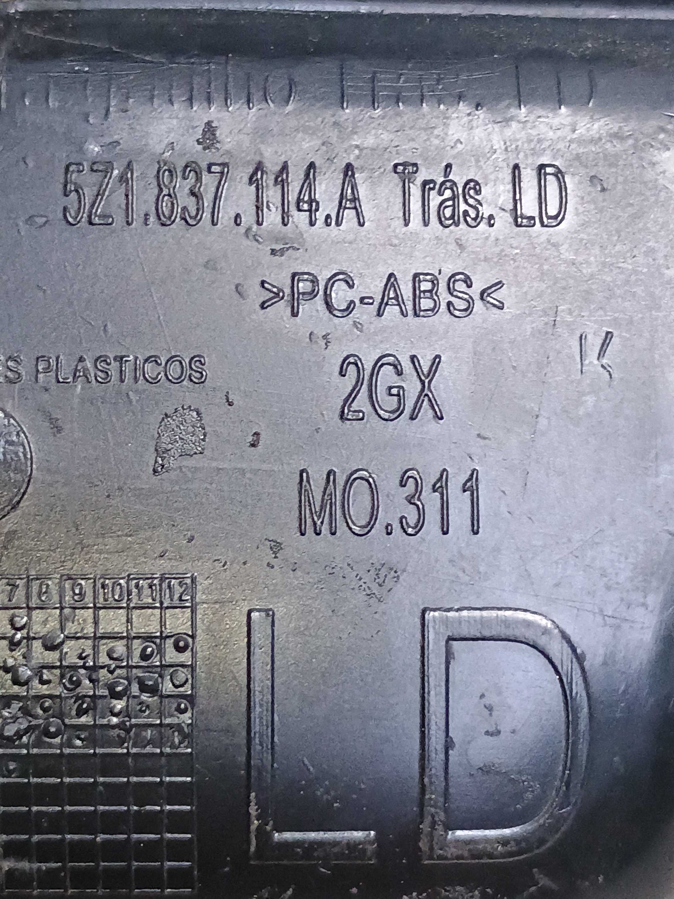 Acab. Maçaneta Interna Dian Direita Vw Spacefox 2018 3